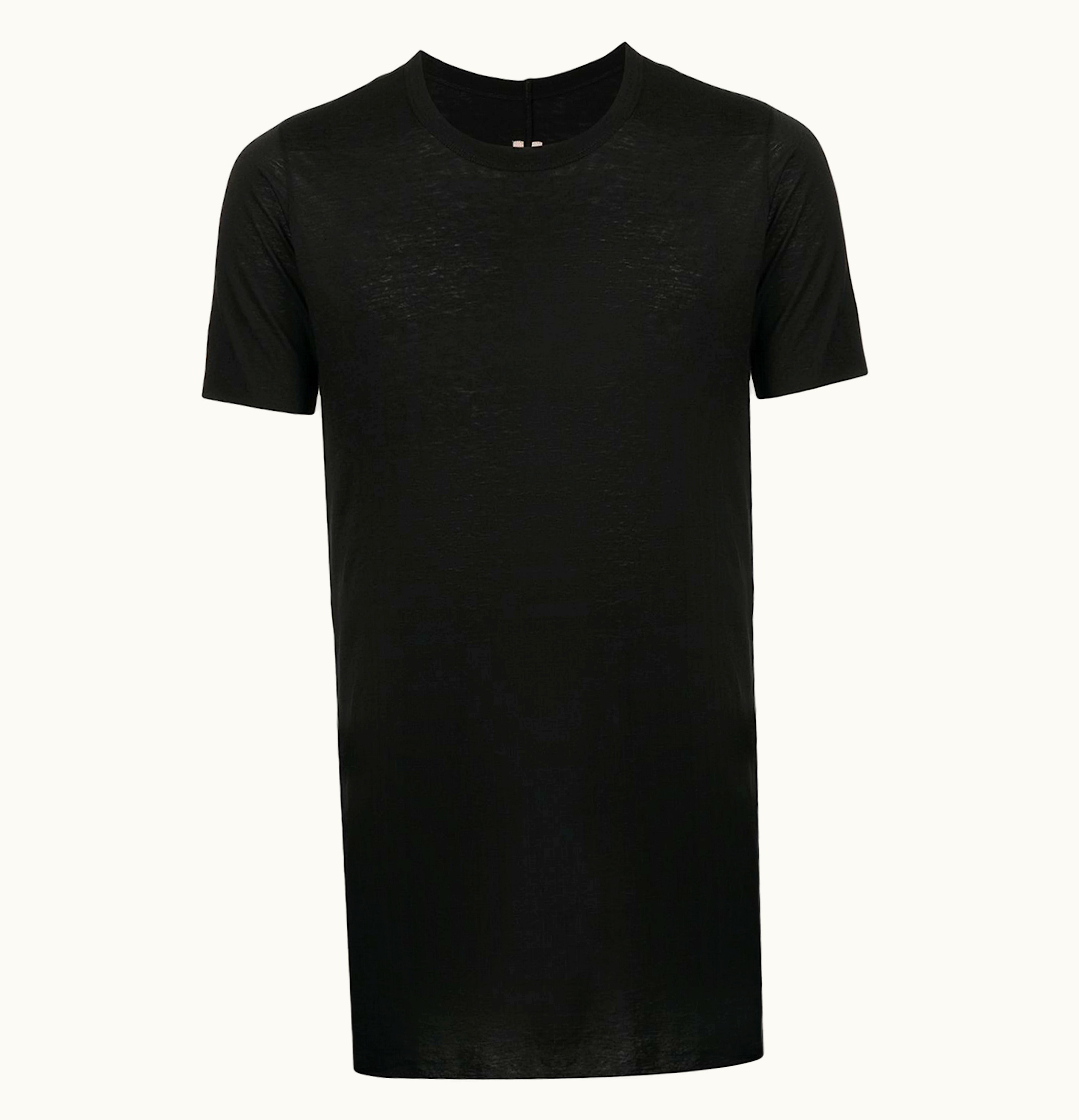 Rick Owens Rick Owens Fogachine Basic Hemp Blend T Shirt Black
