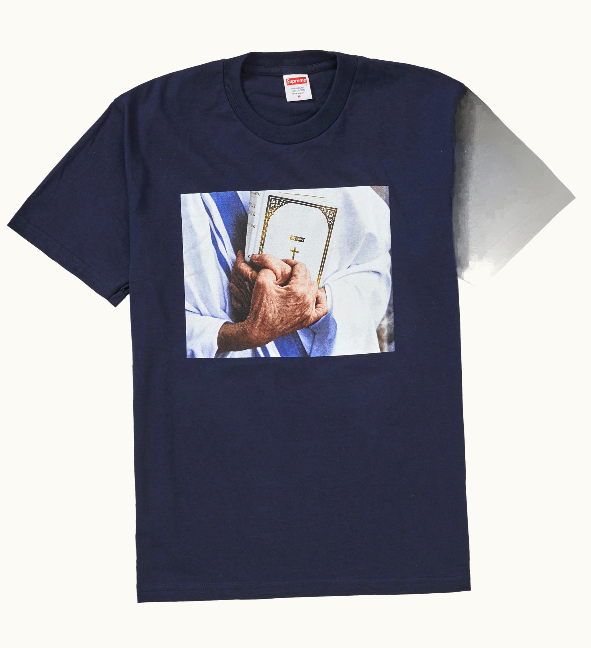 Supreme Supreme Bible Tee Navy