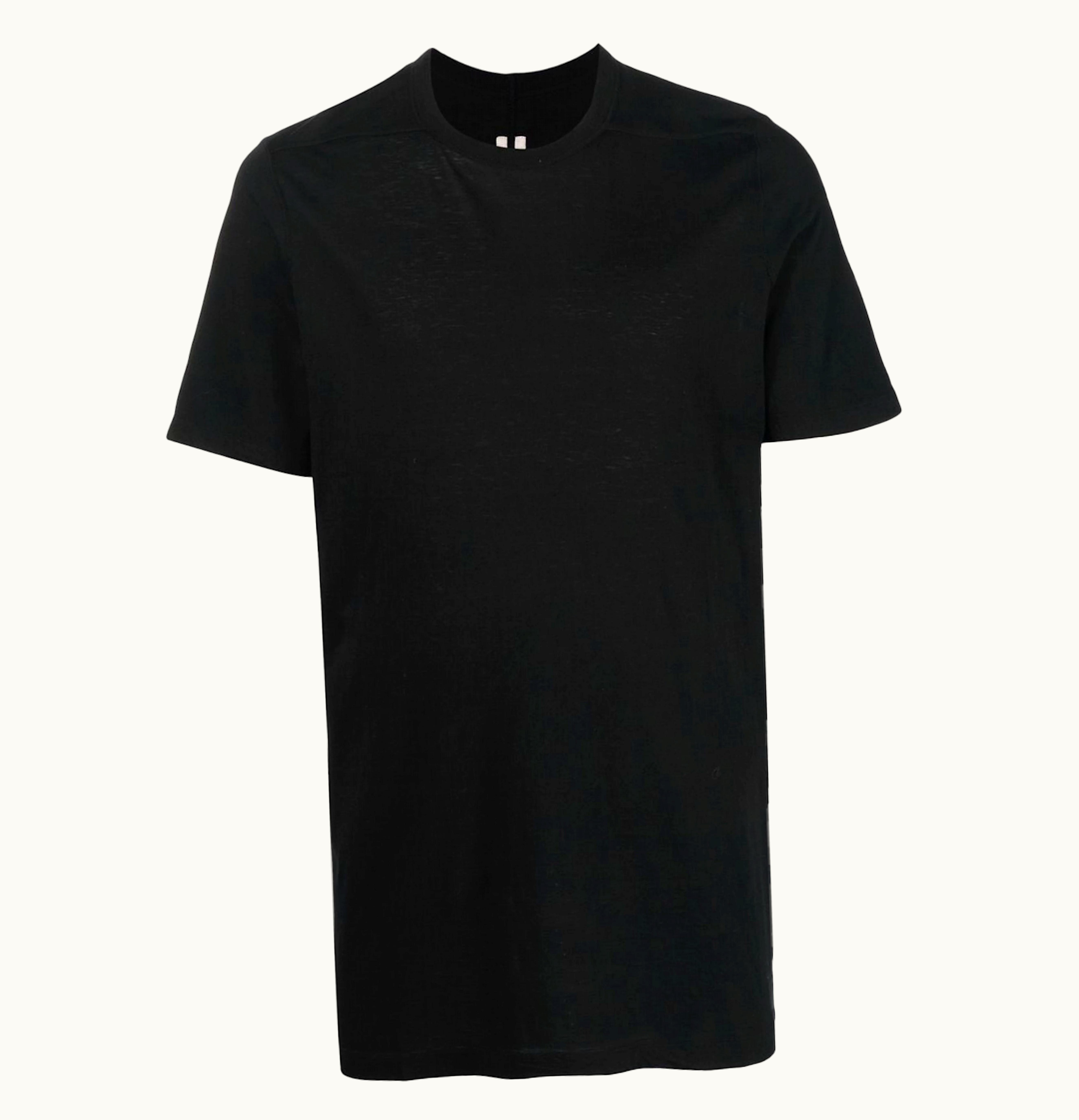 Rick Owens Rick Owens Fogachine Level T Hemp Blend T Shirt Black