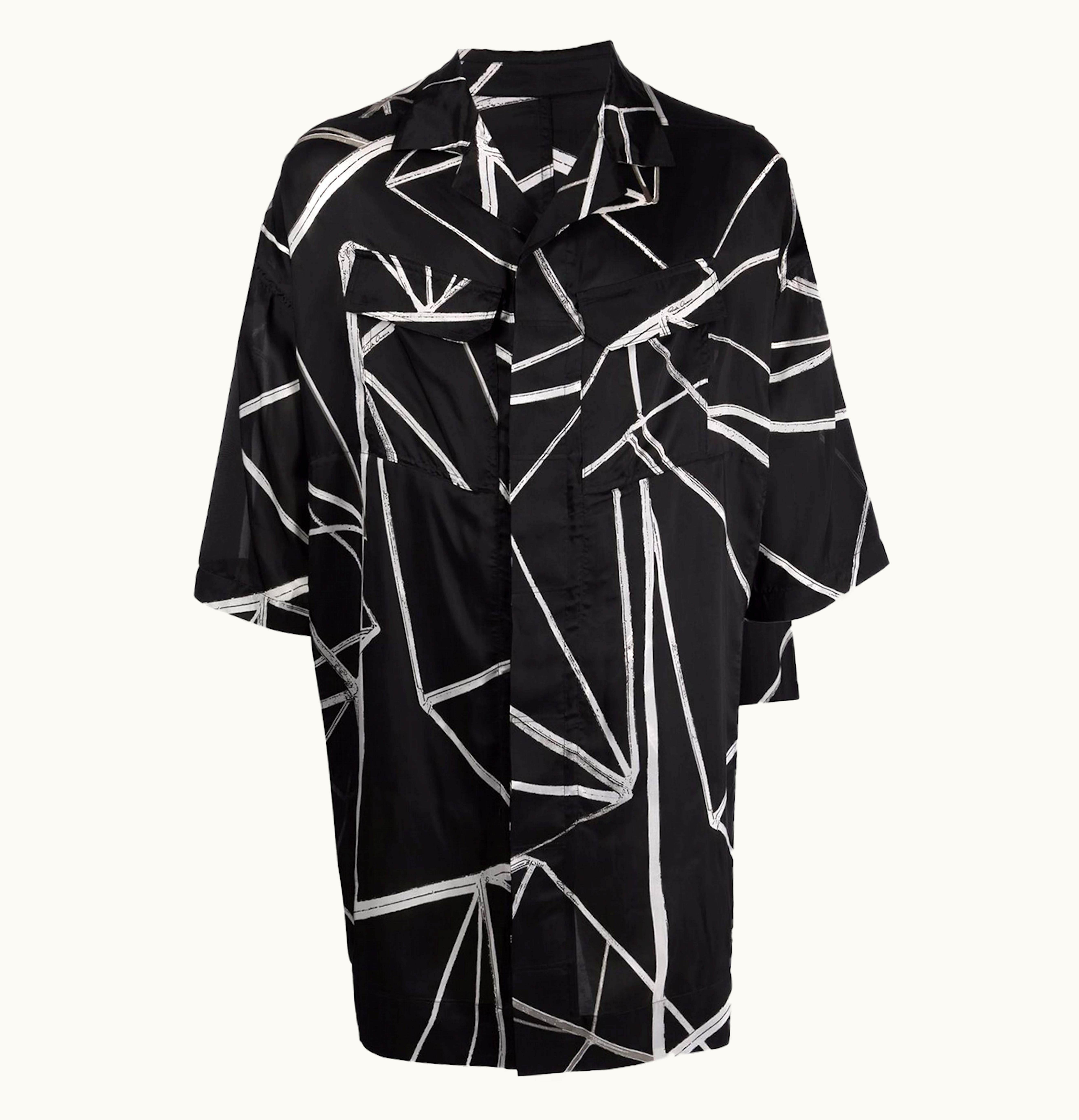 Rick Owens Rick Owens Fogachine Magnum Tommy Shirt Black White