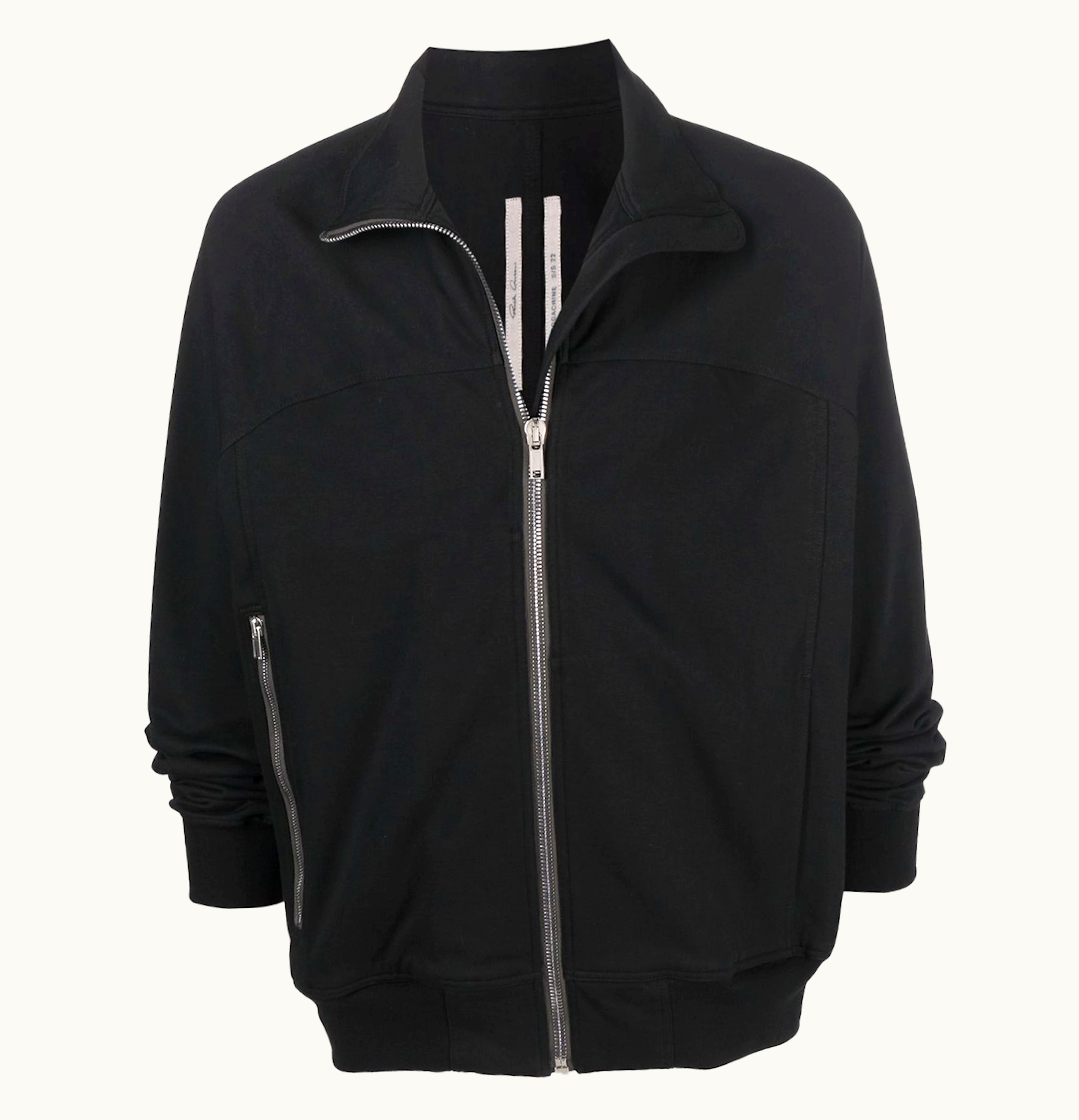 Rick Owens Rick Owens Jogger Zip Up Sweatshirt Black