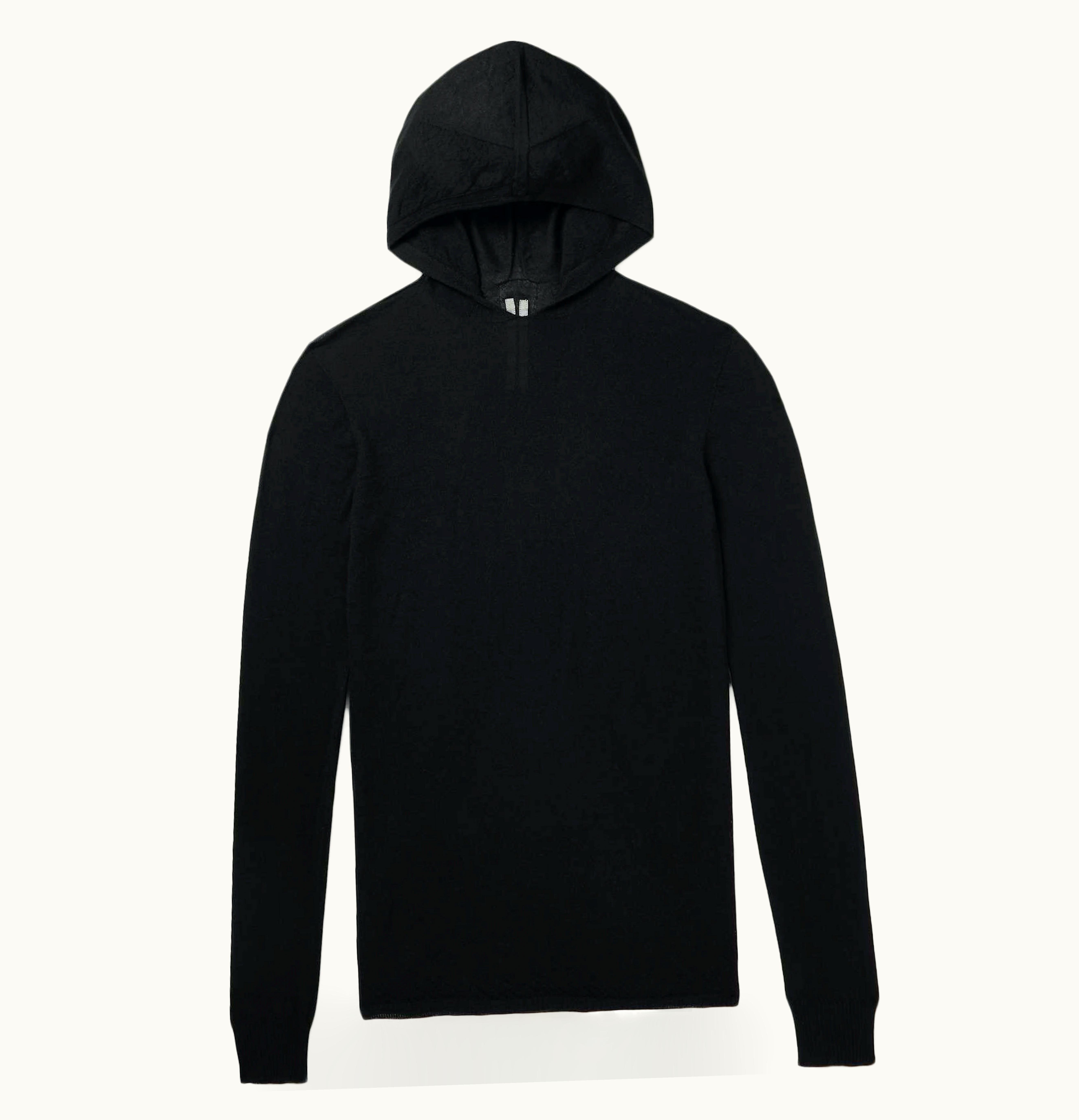 Rick Owens Rick Owens Wool Maglia Hoodie Dark Dust