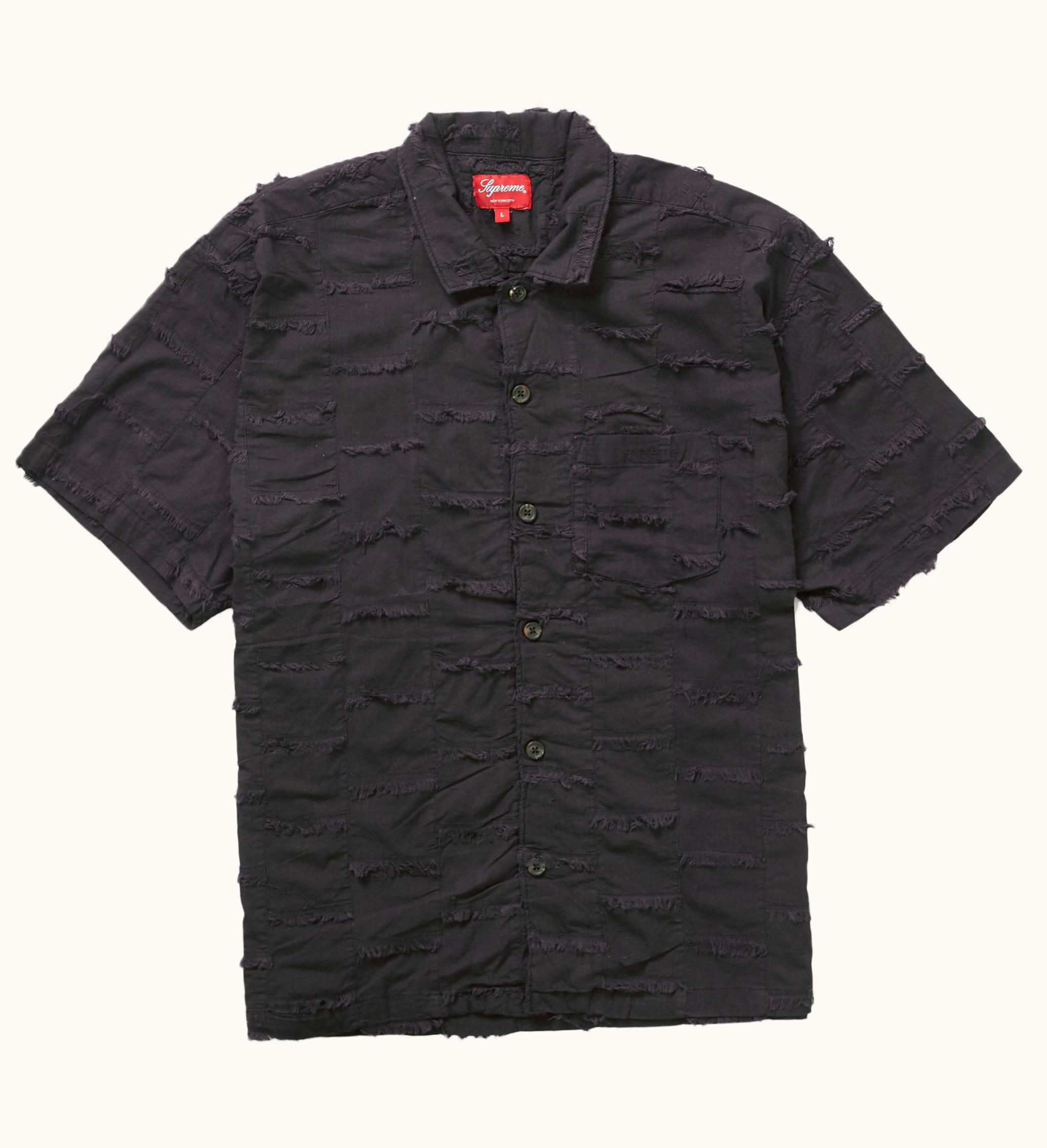 Supreme Supreme Patchwork S S Shirt Black