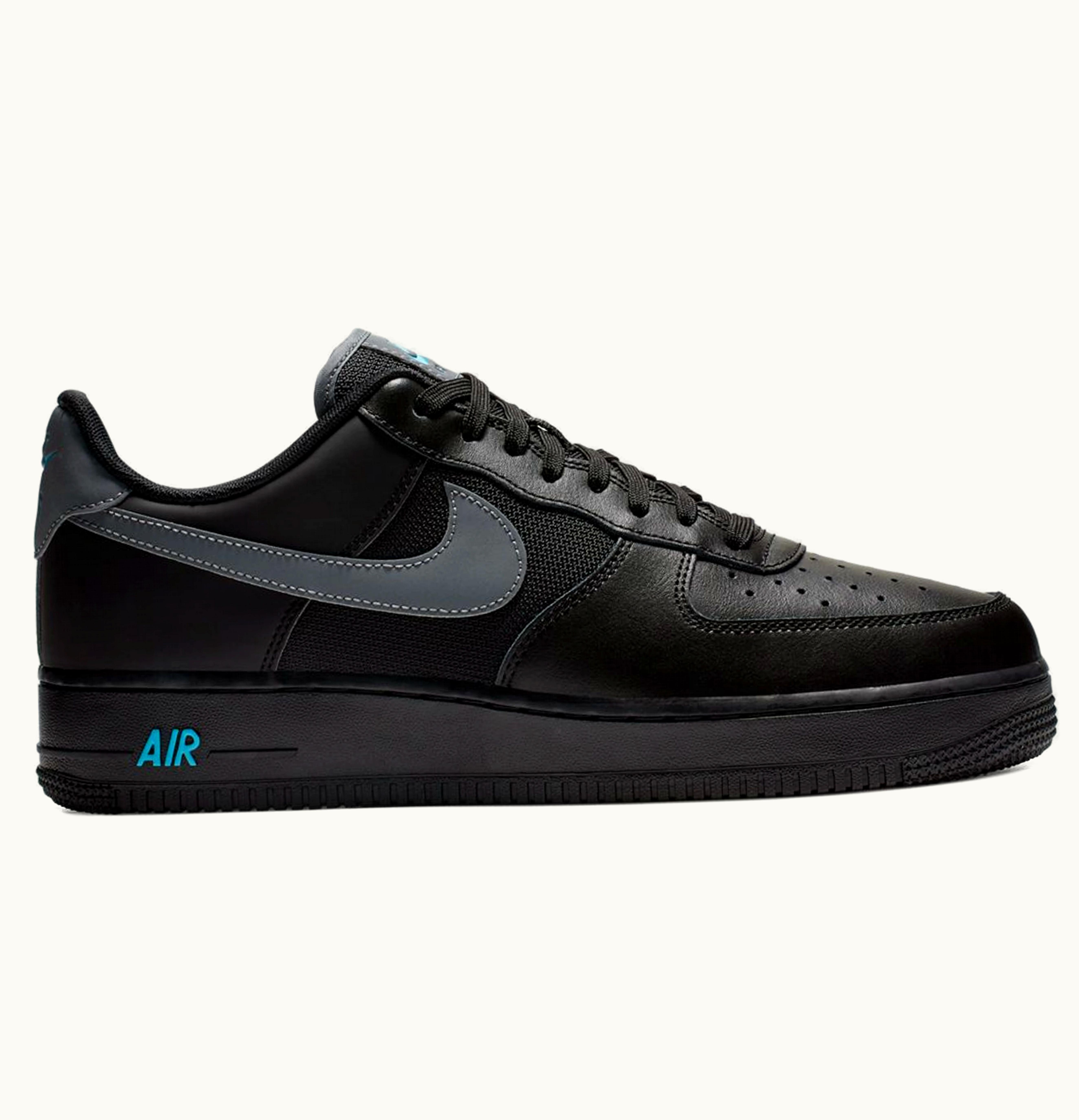 Nike Nike Air Force 1 Low Black Blue Fury Cool Grey