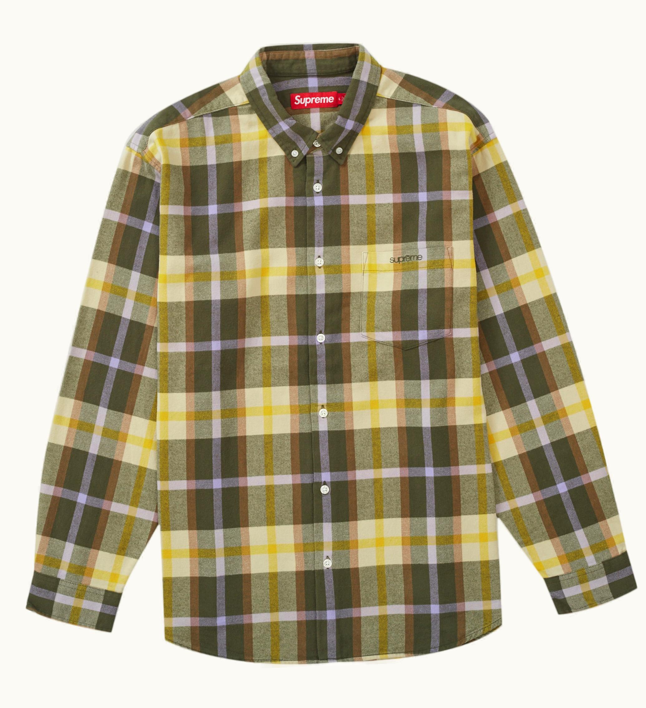 Supreme Supreme Plaid Flannel Shirt FW23 Green