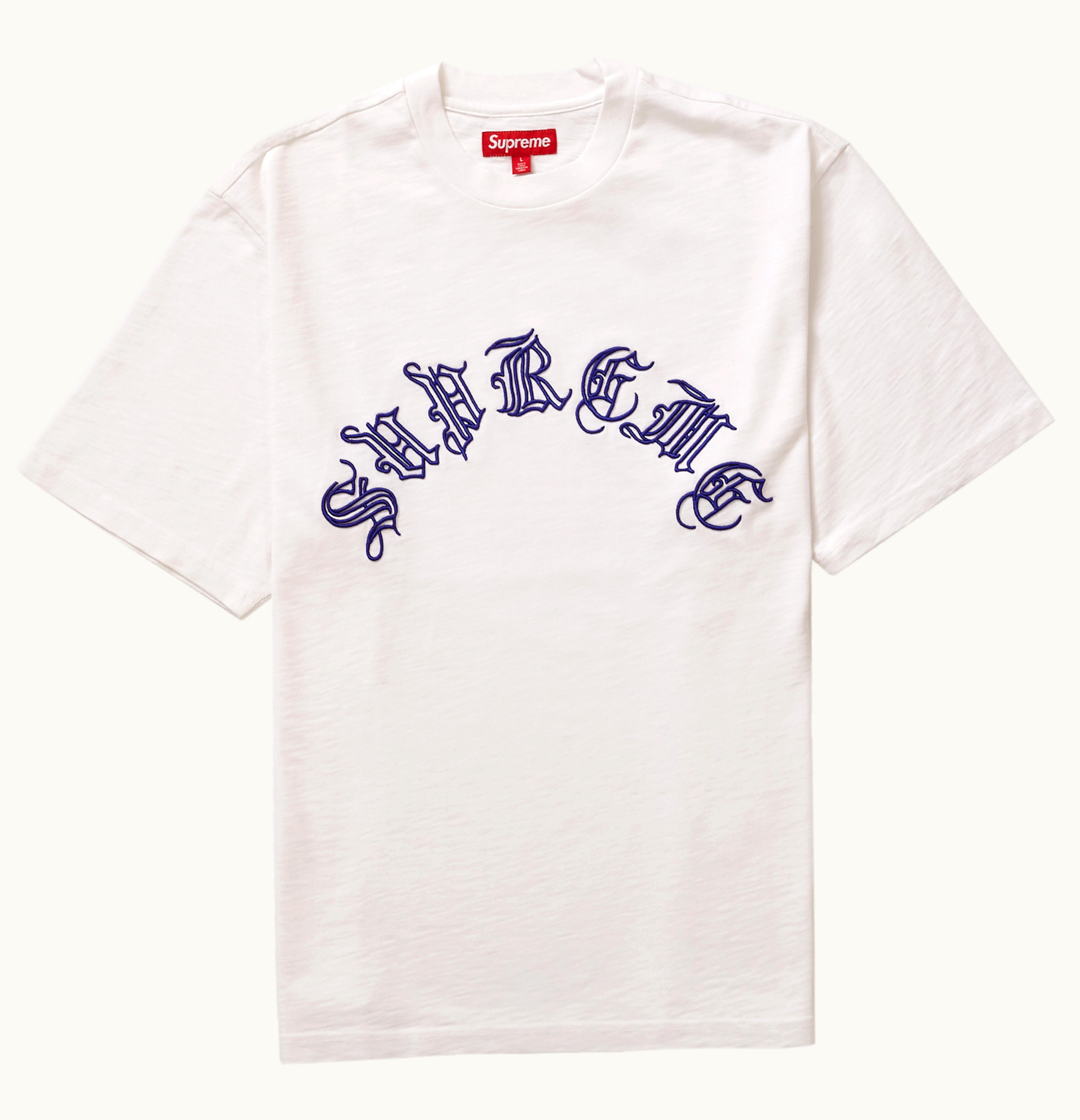 Supreme Supreme Old English S S Top White