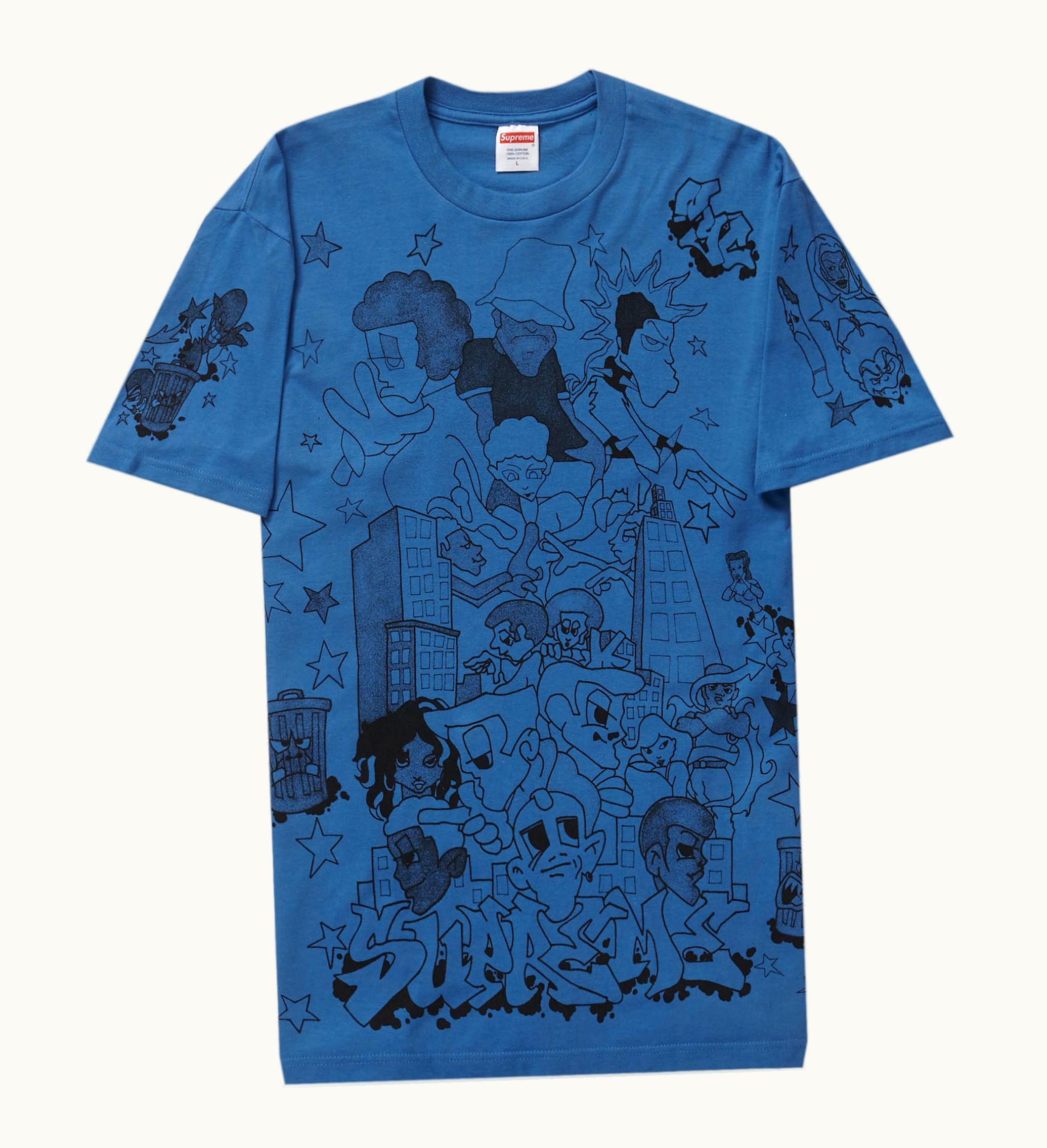 Supreme Supreme Downtown Tee Faded Blue