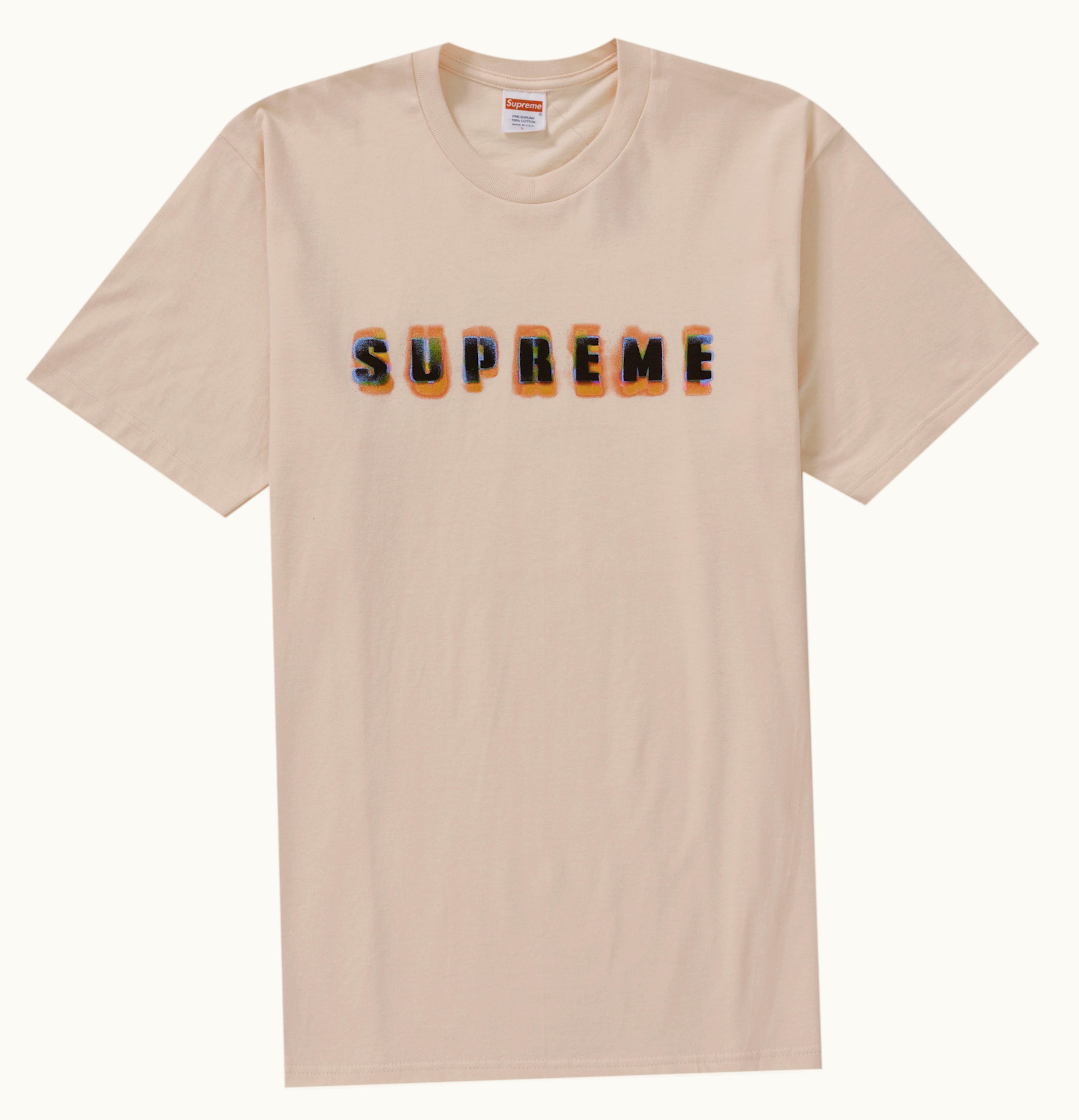 Supreme Supreme Stencil Tee Pale Pink