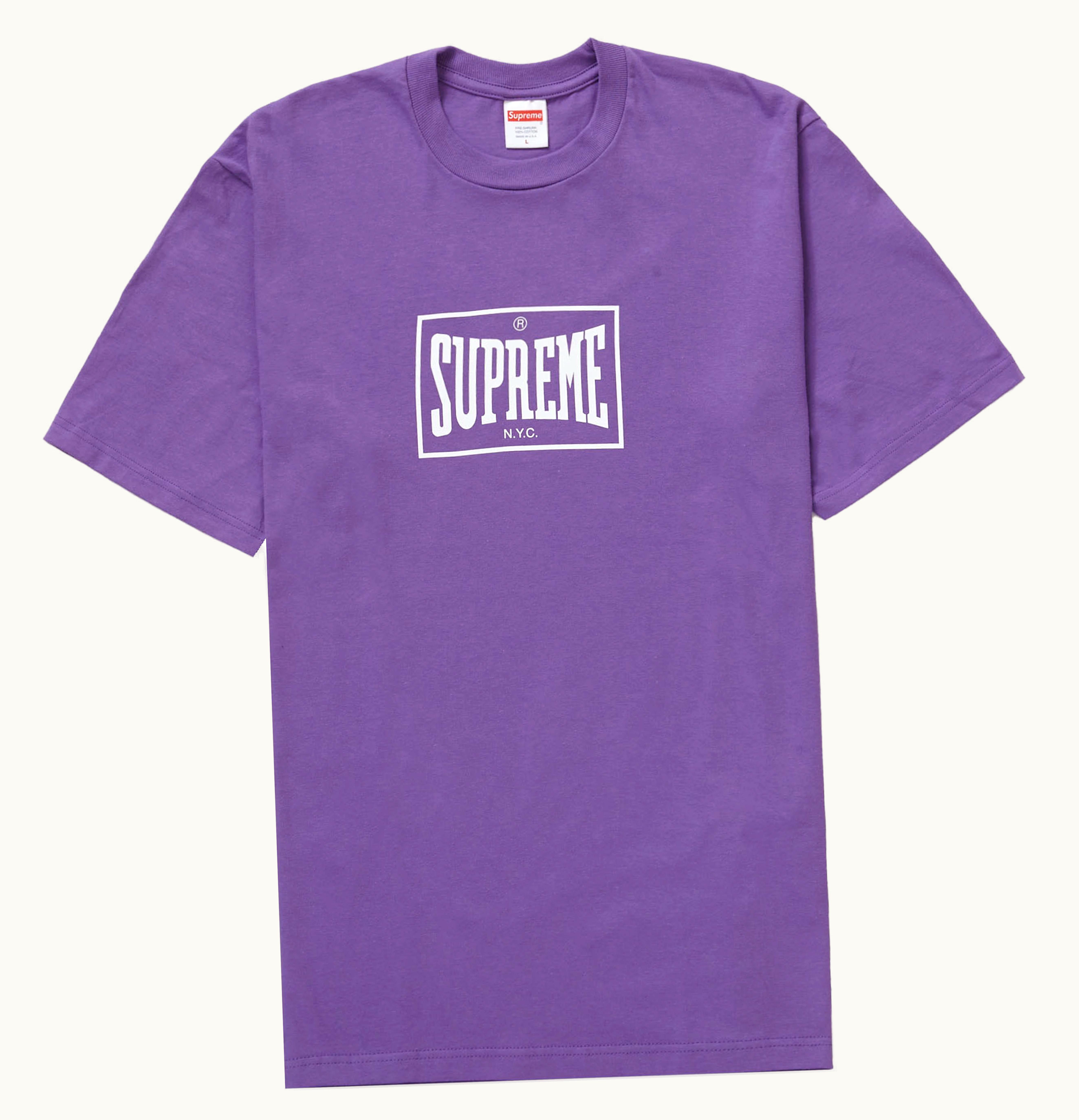Supreme Supreme Warm Up Tee Purple