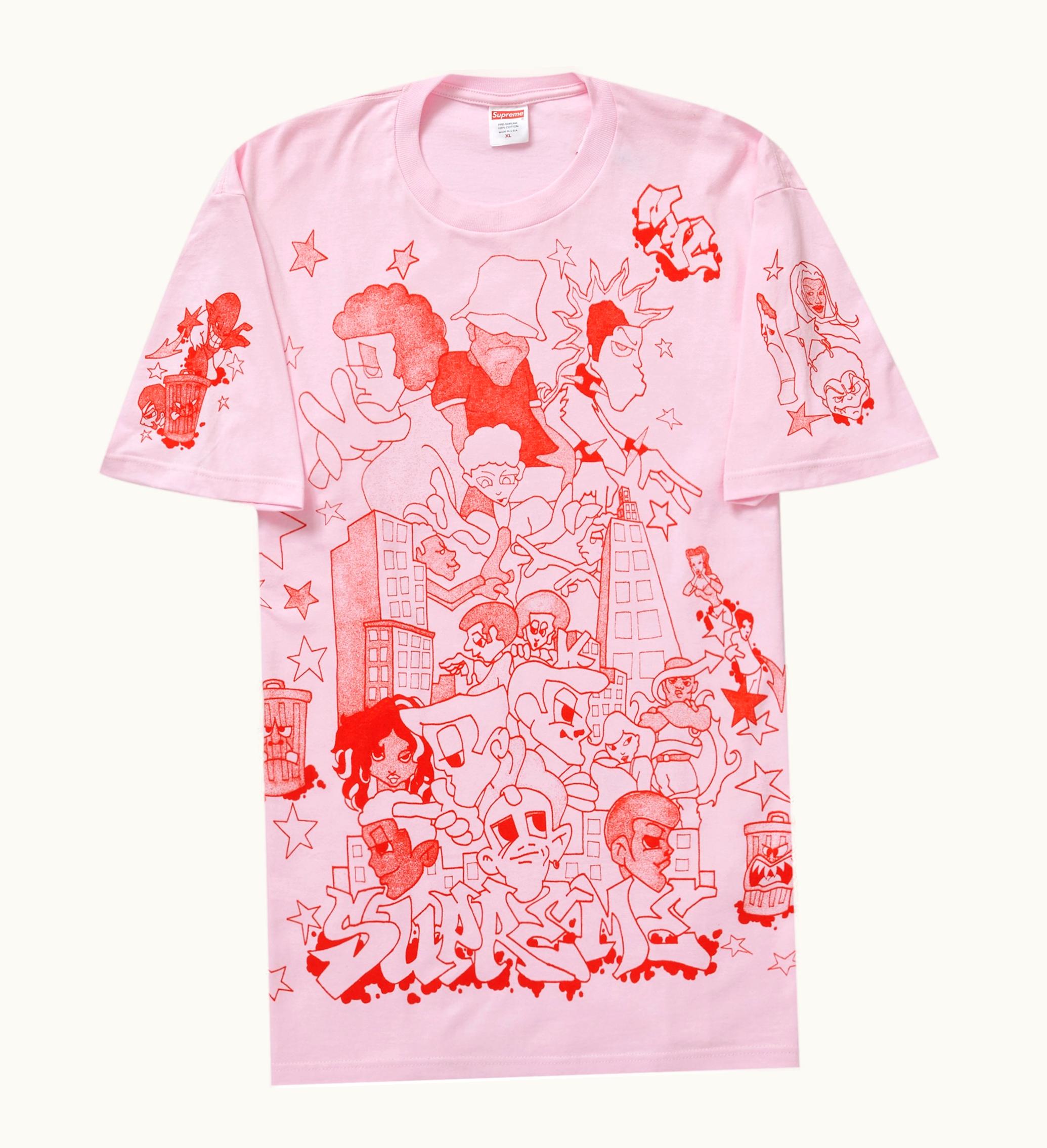 Supreme Supreme Downtown Tee Light Pink