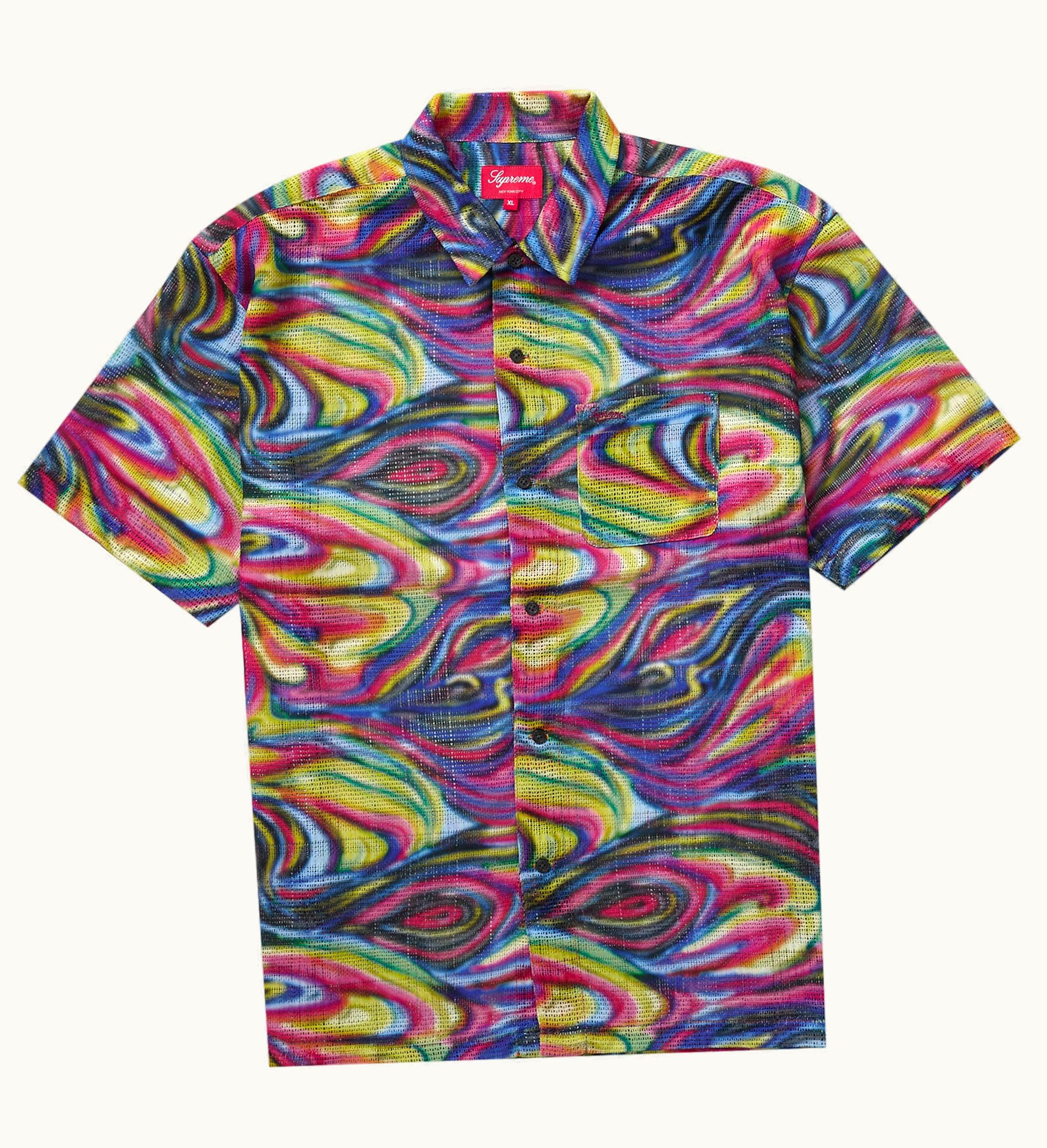 Supreme Supreme Mesh Stripe S S Shirt Multicolor