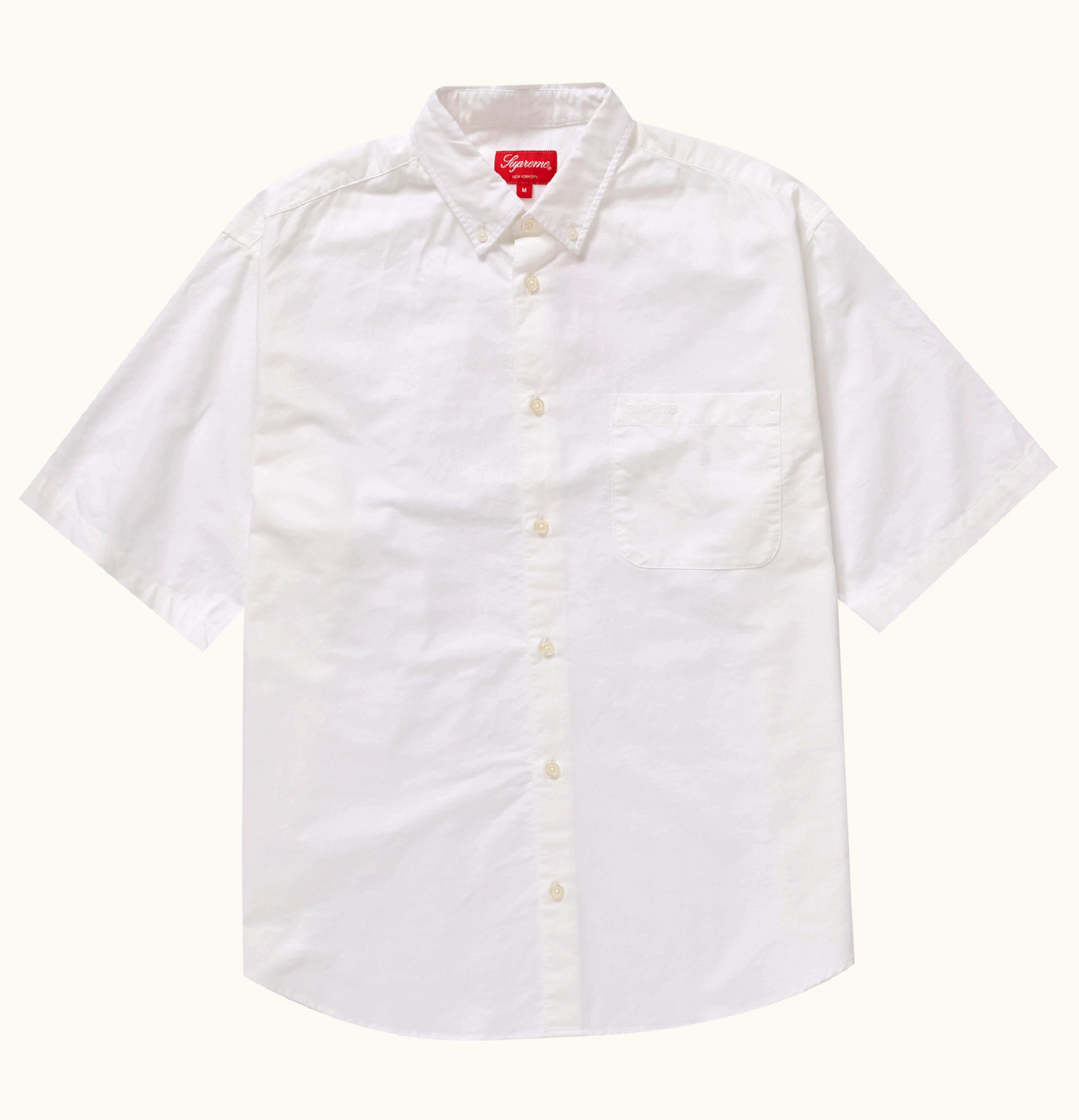 Supreme Supreme Loose Fit S S Oxford Shirt White