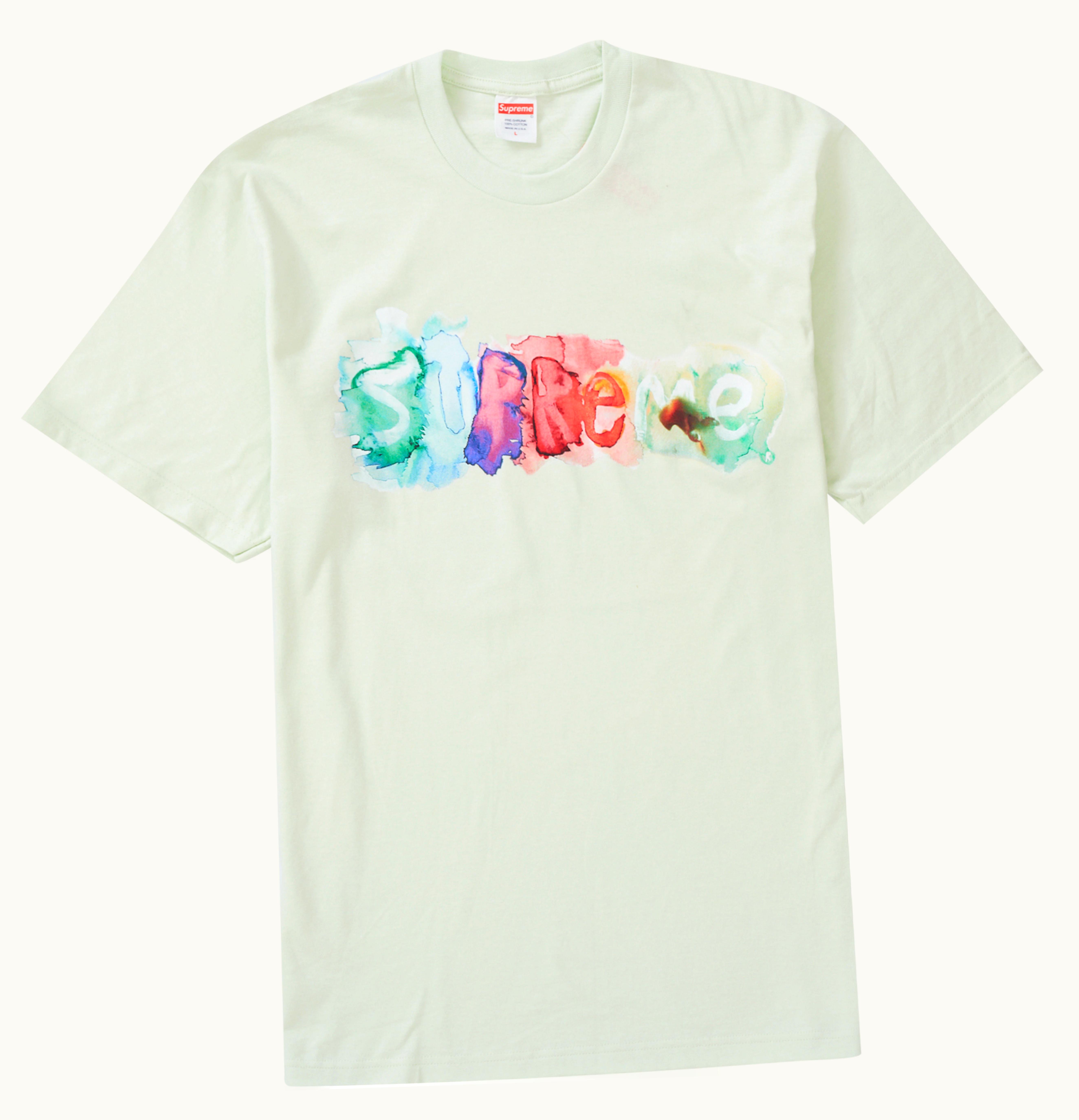 Supreme Supreme Watercolor Tee Pale Green