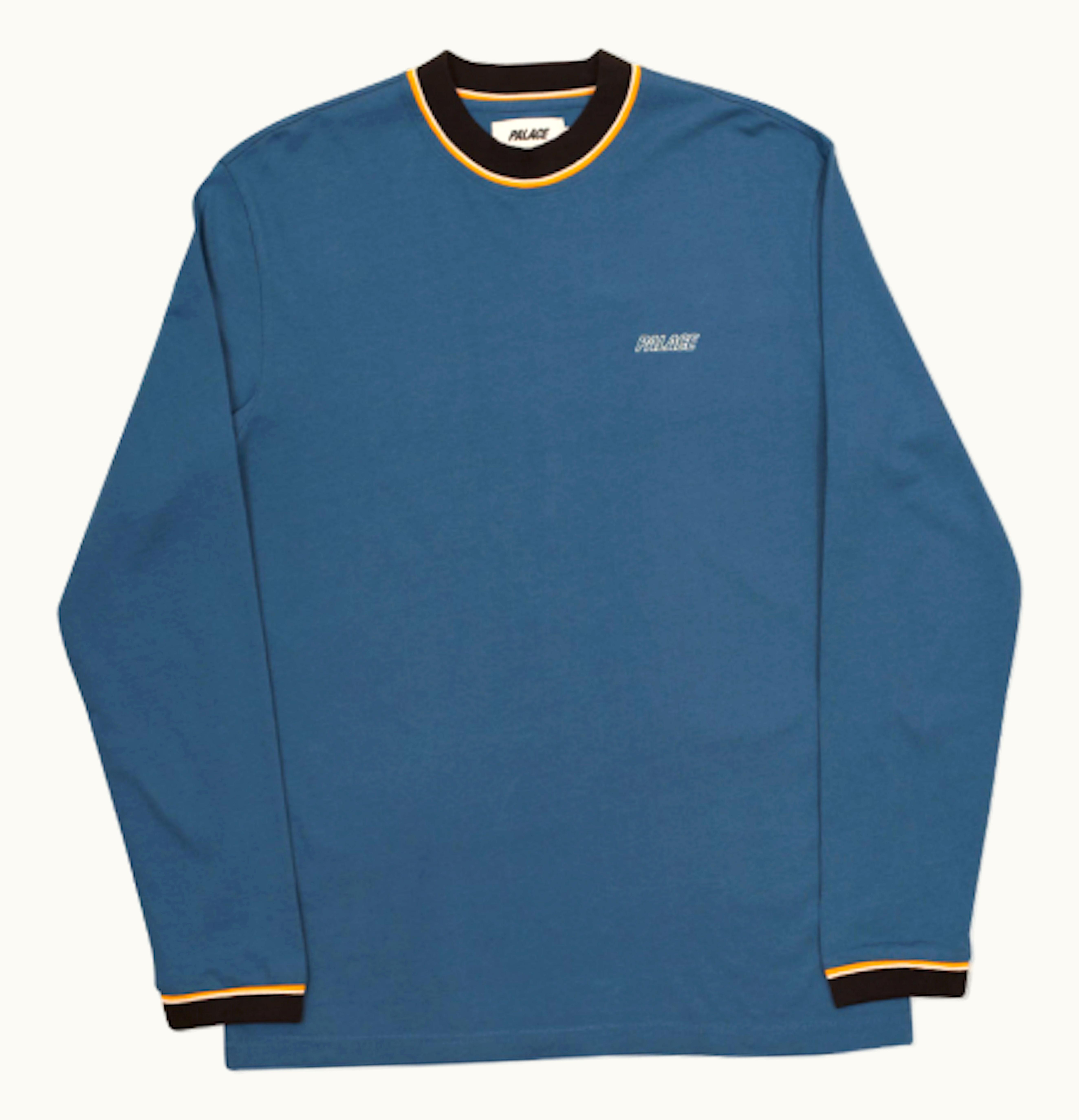 Palace Palace Turtle Neck L S T Shirt Rich Blue