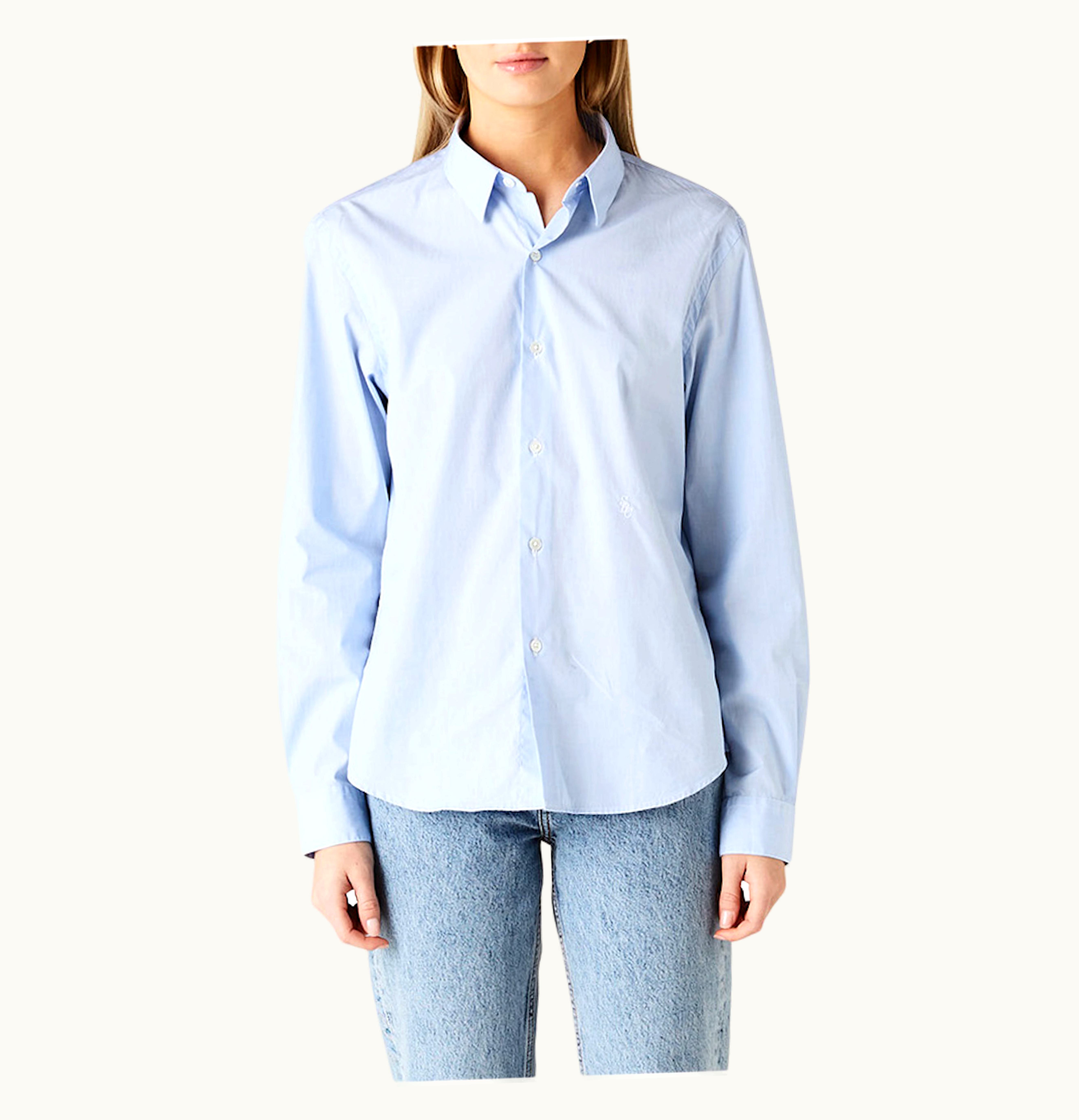 Sporty & Rich Sporty Rich W Charlie Oxford Button Down Shirt Light Blue