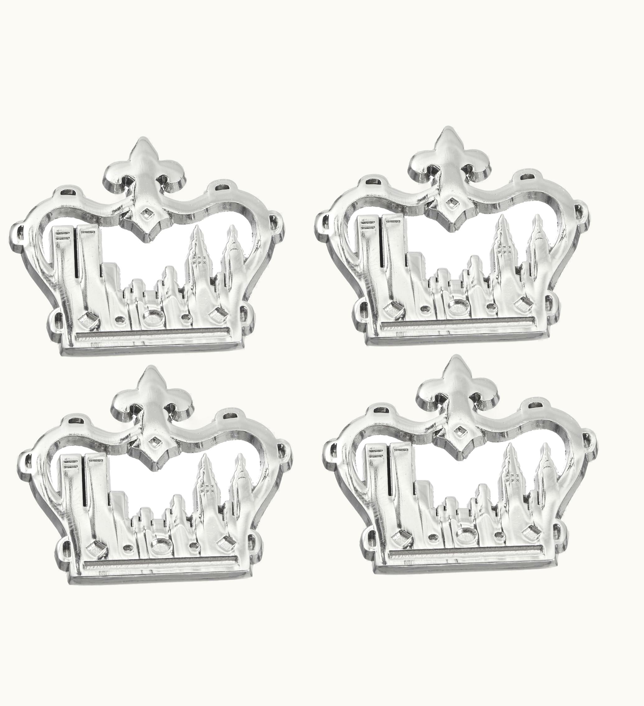 Supreme Supreme King Of New York Pin Set Of 4 Silver