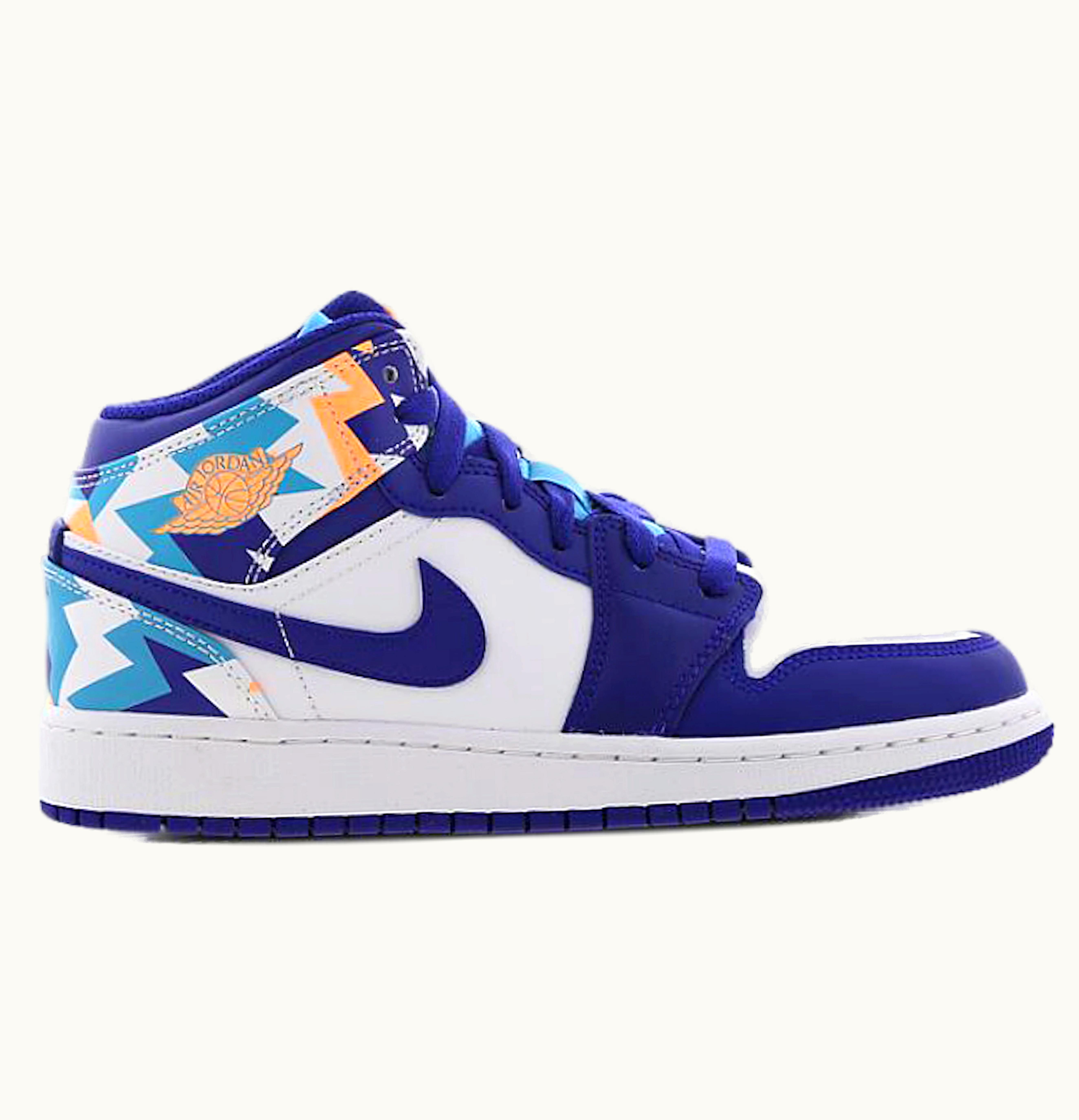 Jordan Air Jordan 1 Mid Geometric Print GS