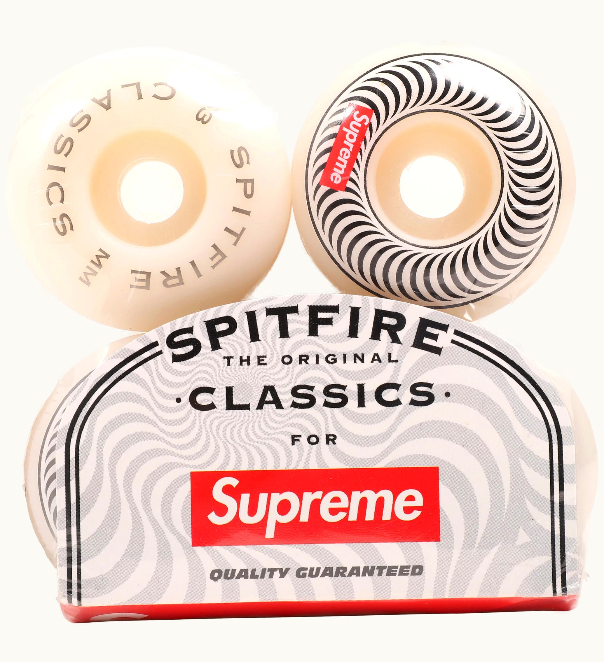 Supreme Supreme Spitfire Classic Wheels Set of 4 White 53MM