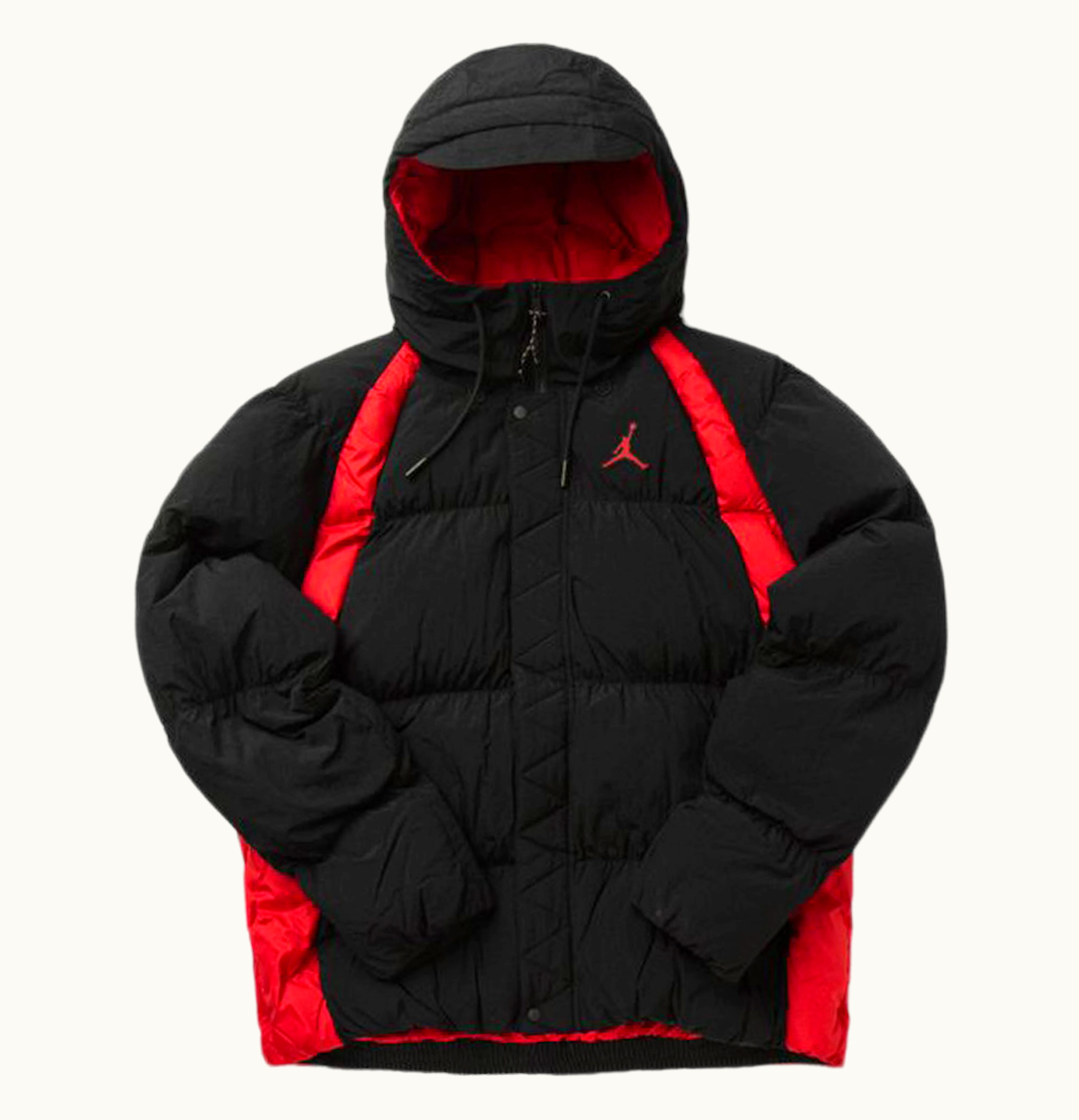 Air Jordan Essentials Puffer Jacket Black Red