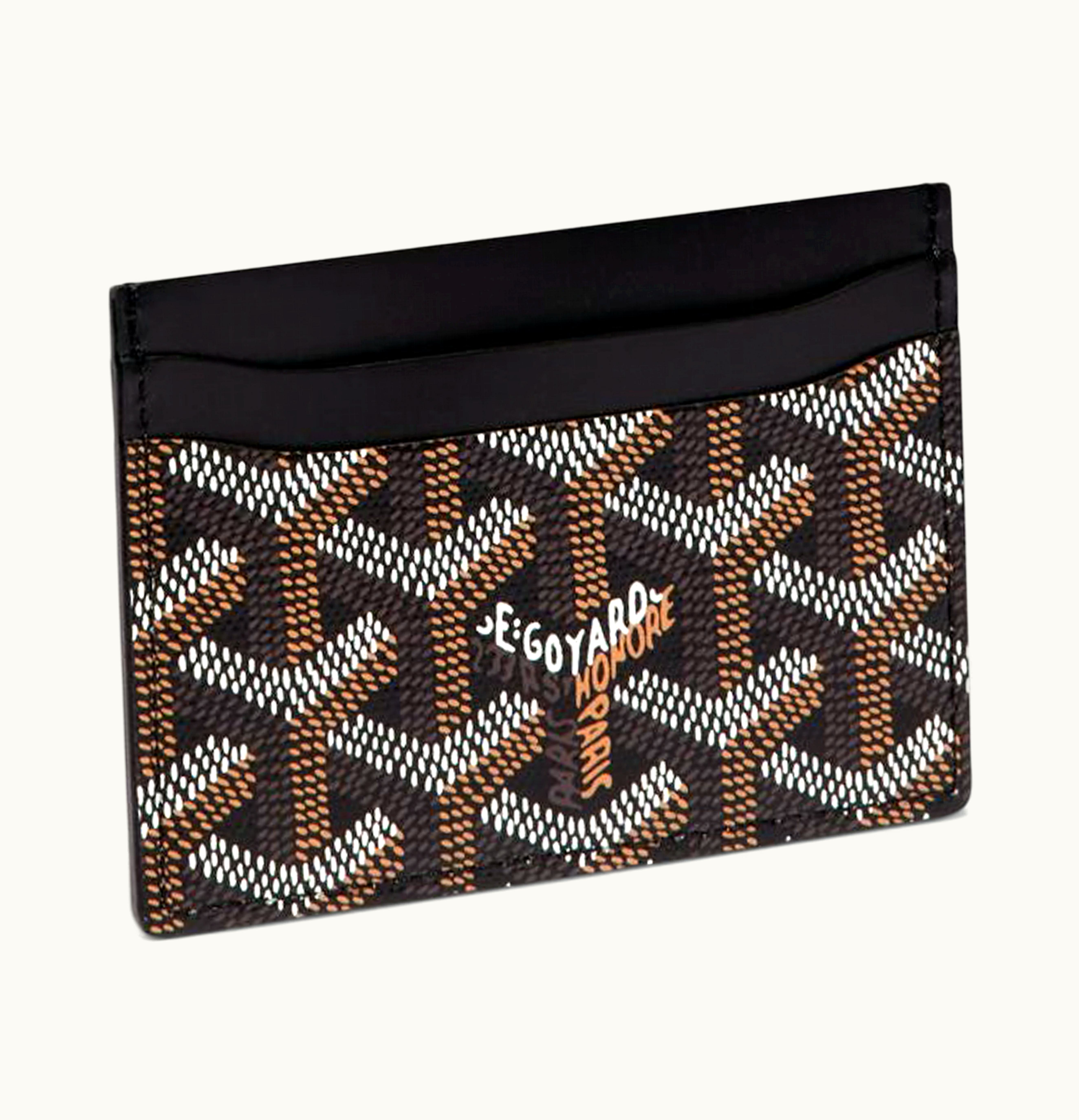 Goyard Goyard Card Holder Saint Sulpice Canvas Black