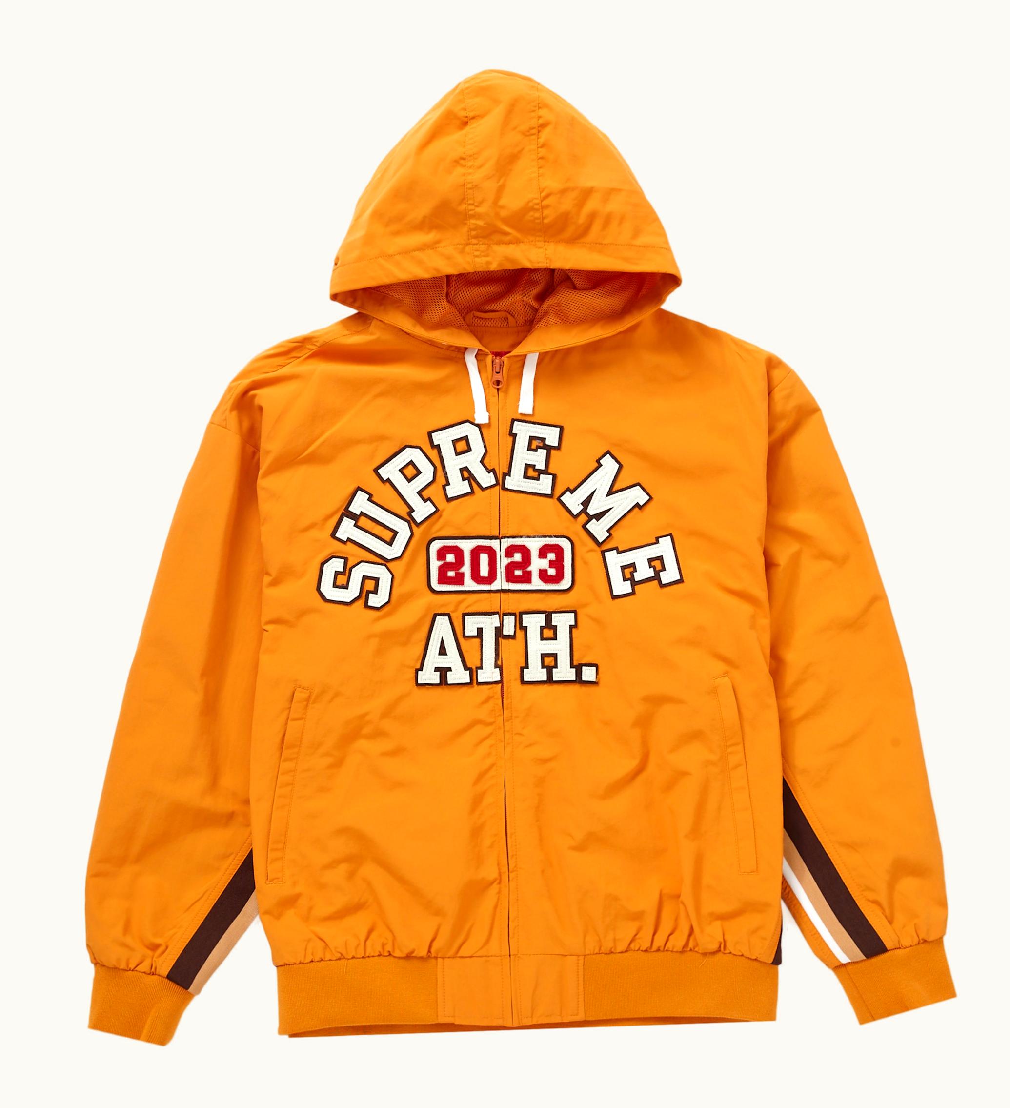 Supreme Supreme Applique Hooded Track Jacket Orange