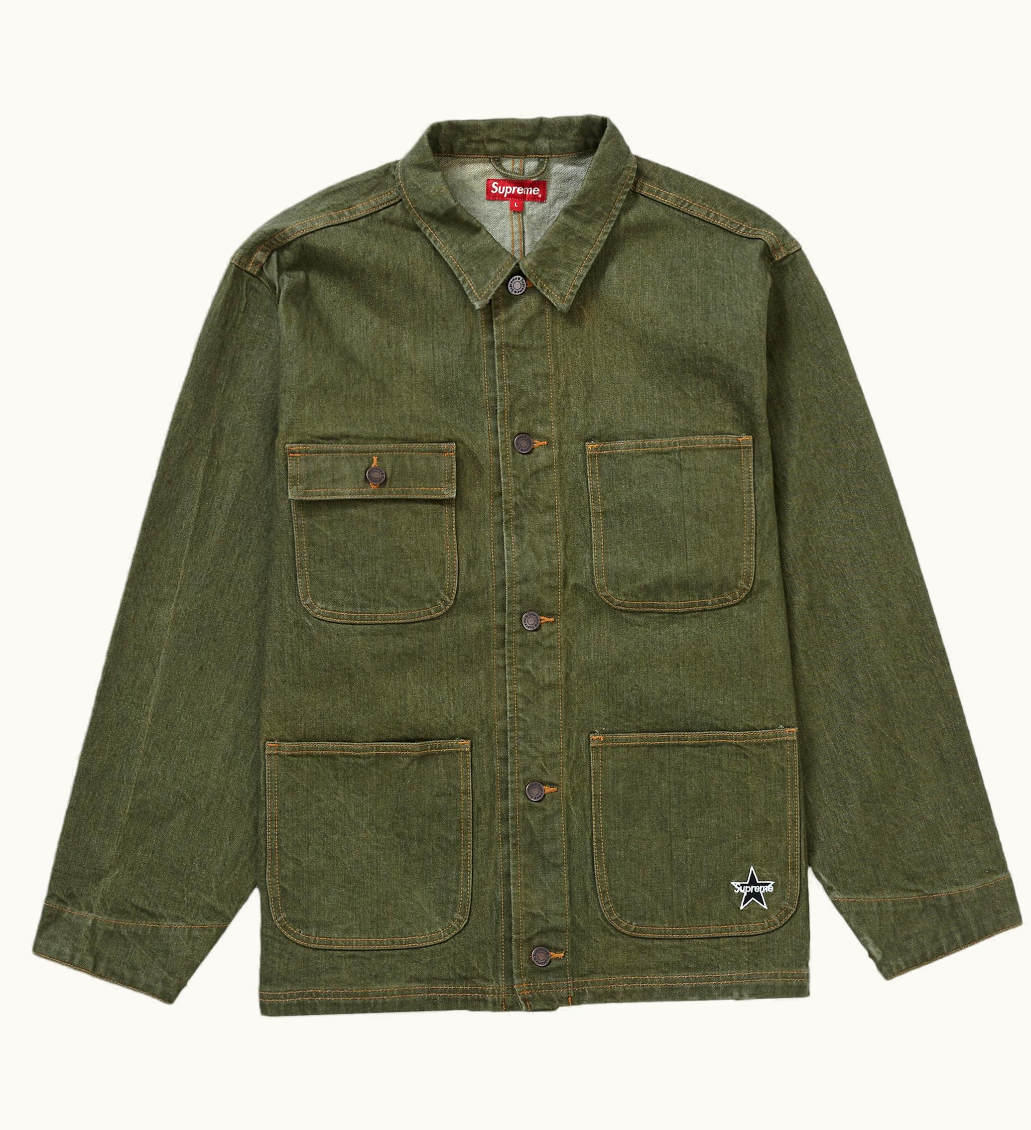Supreme Supreme Denim Chore Coat SS22 Olive
