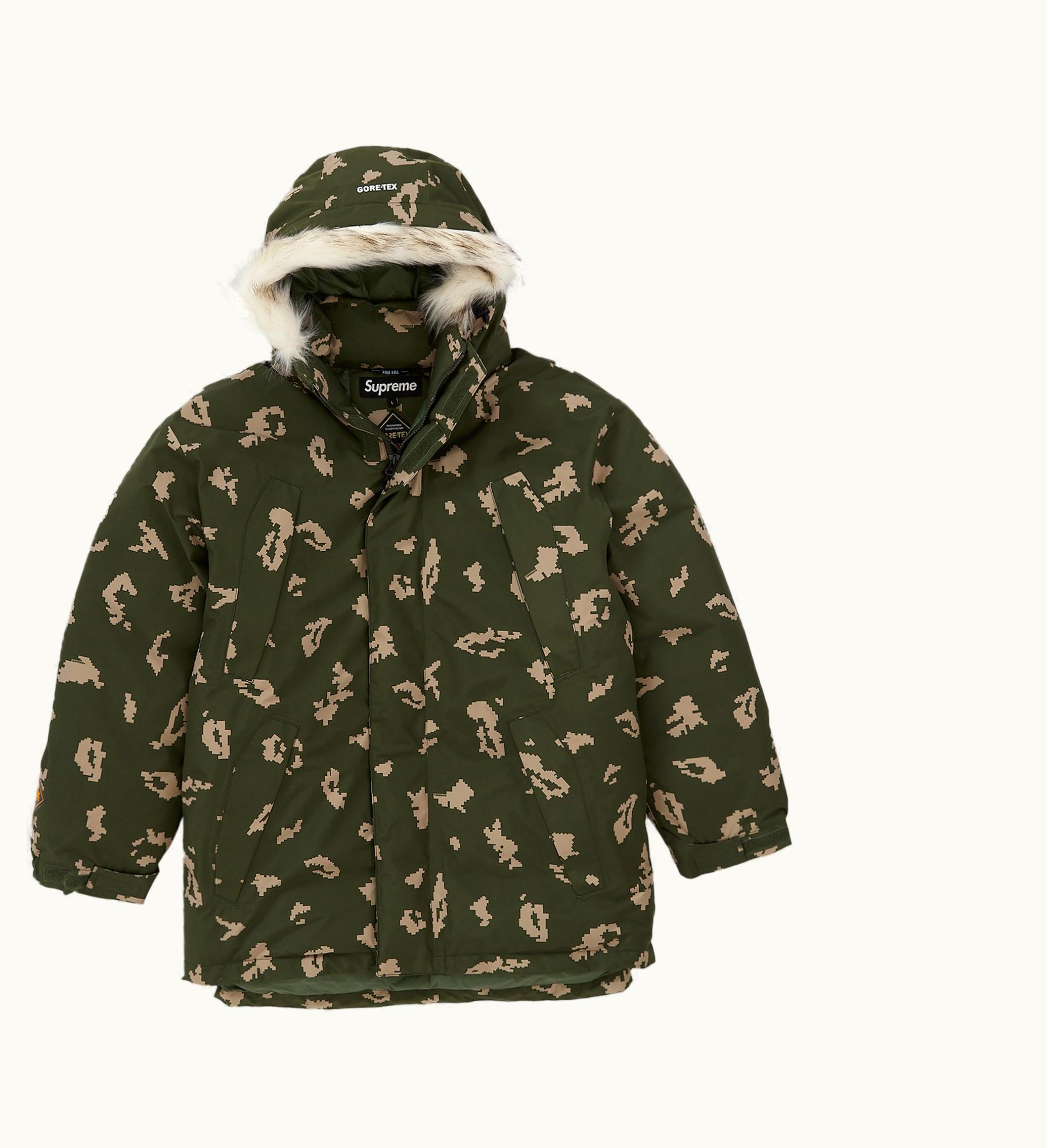 Supreme Supreme Gore Tex 700 Fill Down Parka FW21 Olive Russian Camo