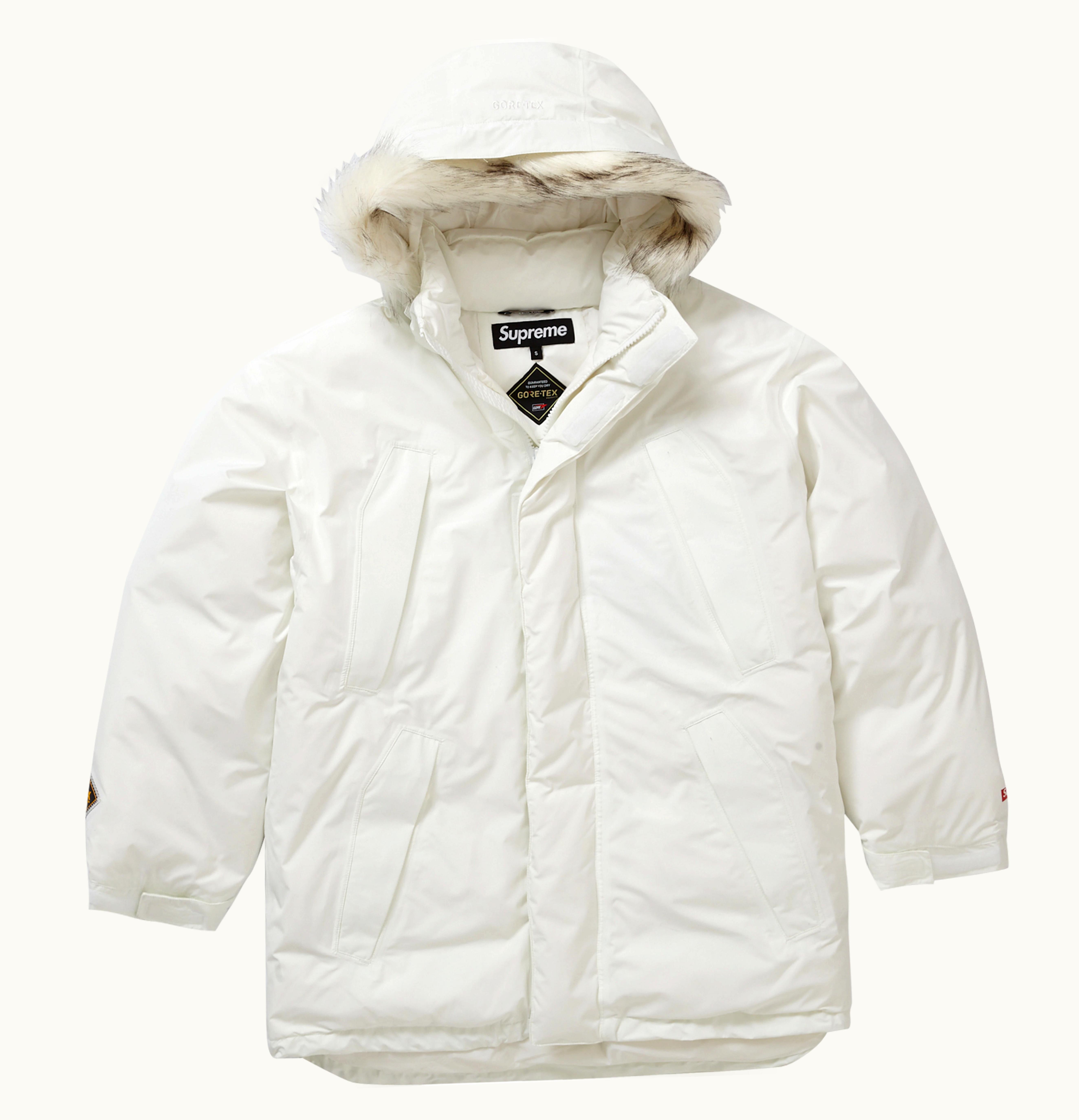 Supreme Supreme Gore Tex 700 Fill Down Parka FW21 White