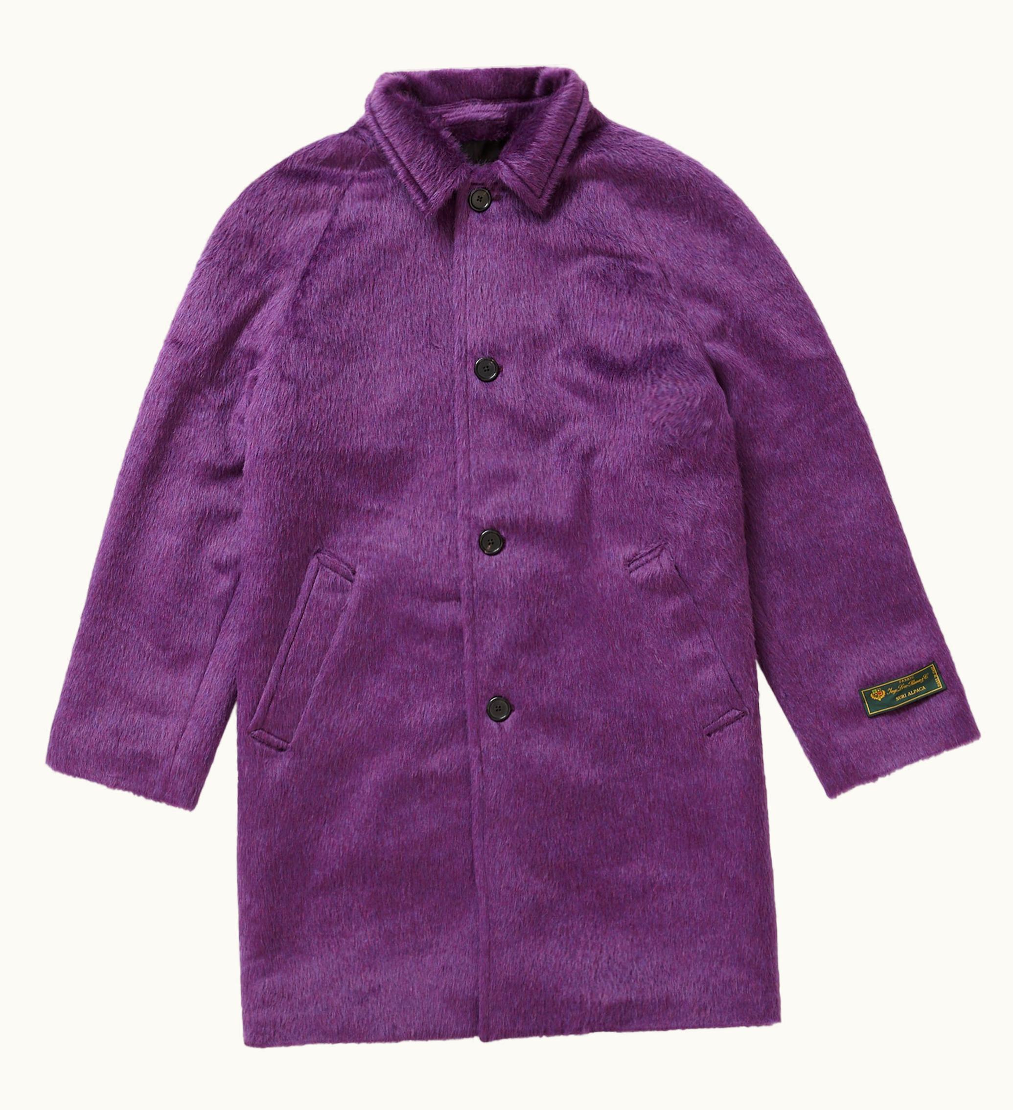 Supreme Supreme Alpaca Overcoat Purple