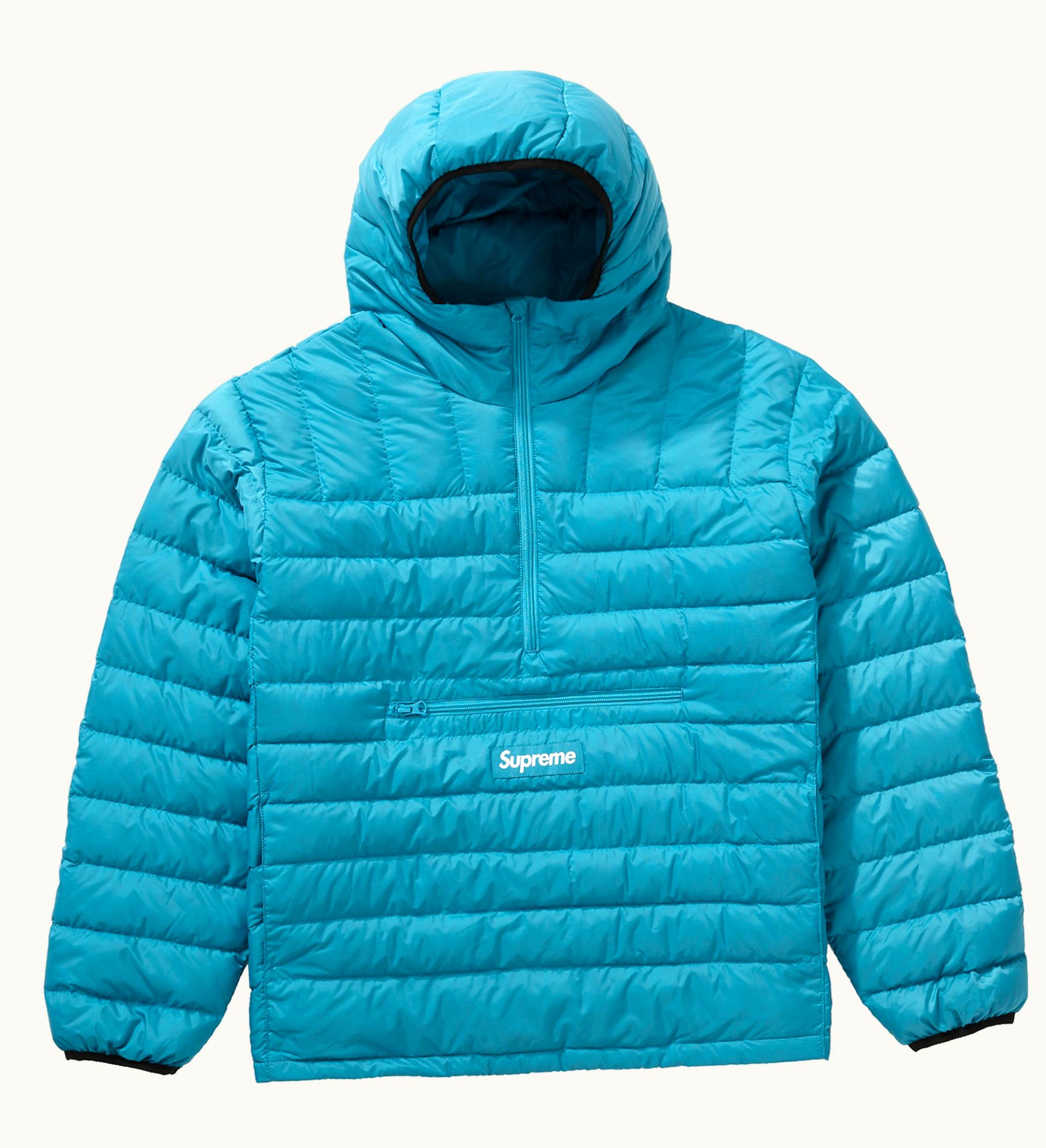 Supreme Supreme Micro Down Half Zip Hooded Pullover FW21 Teal