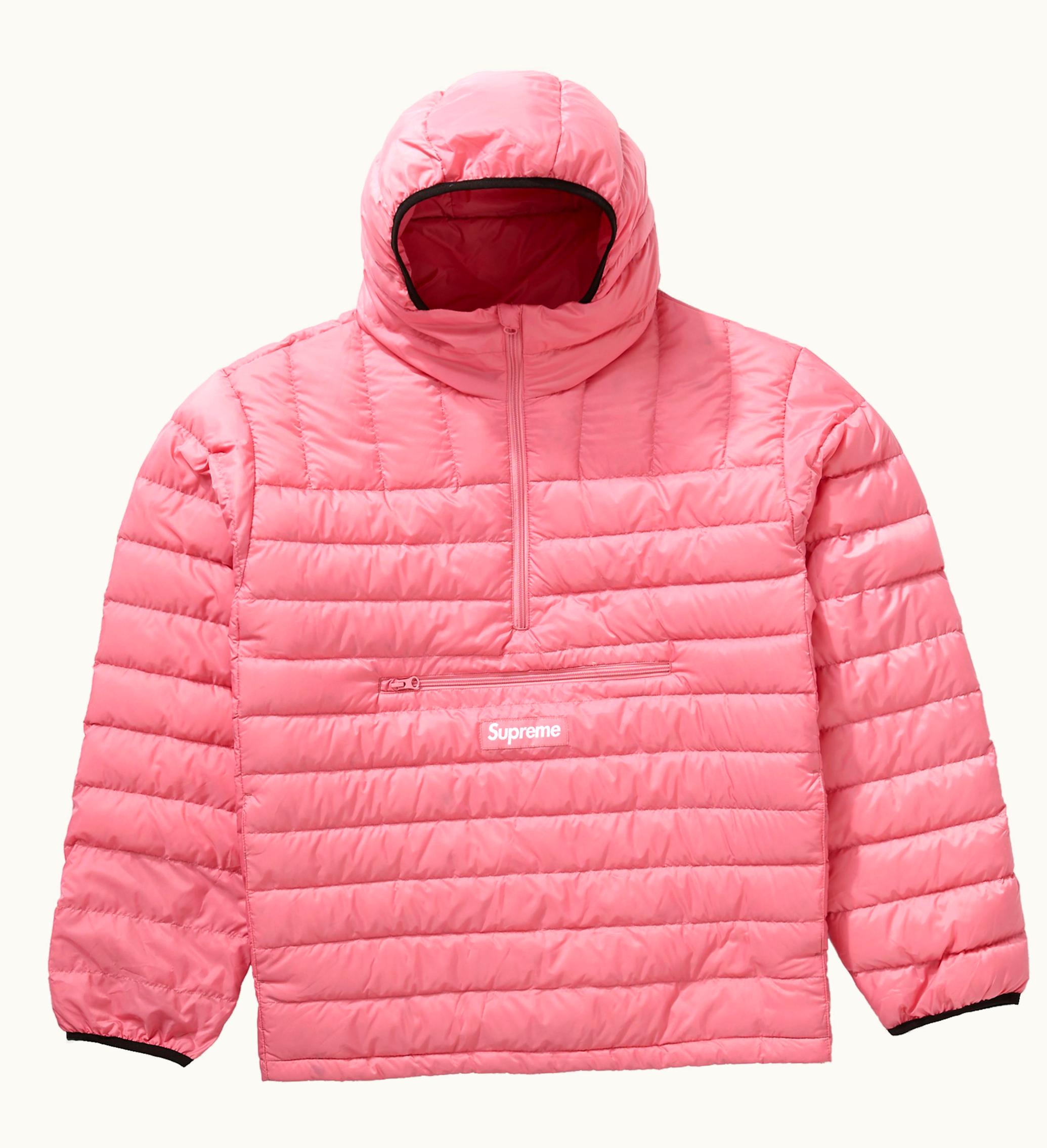 Supreme Supreme Micro Down Half Zip Hooded Pullover FW21 Pink