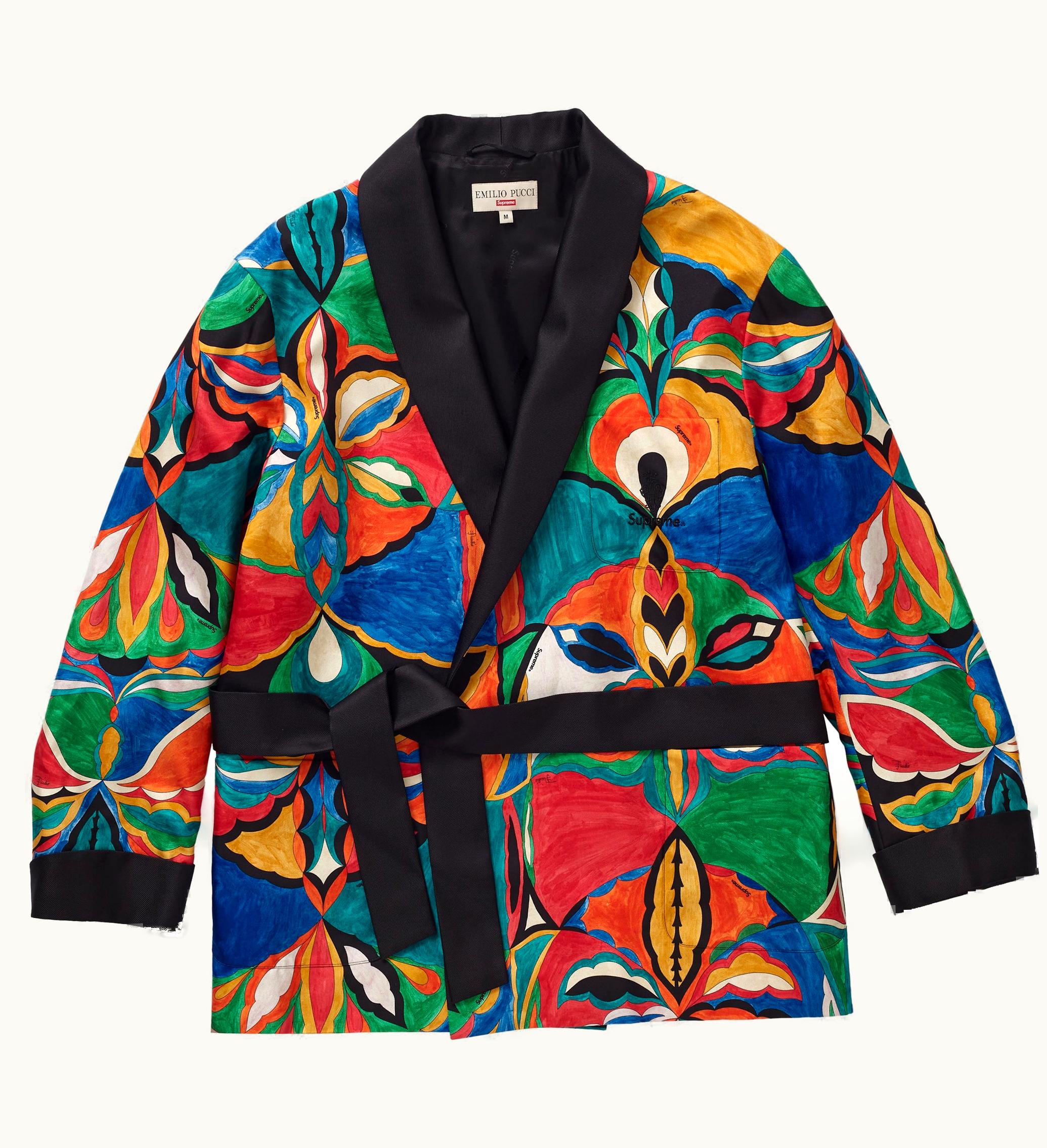 Supreme Supreme Emilio Pucci Silk Smoking Jacket Multicolor