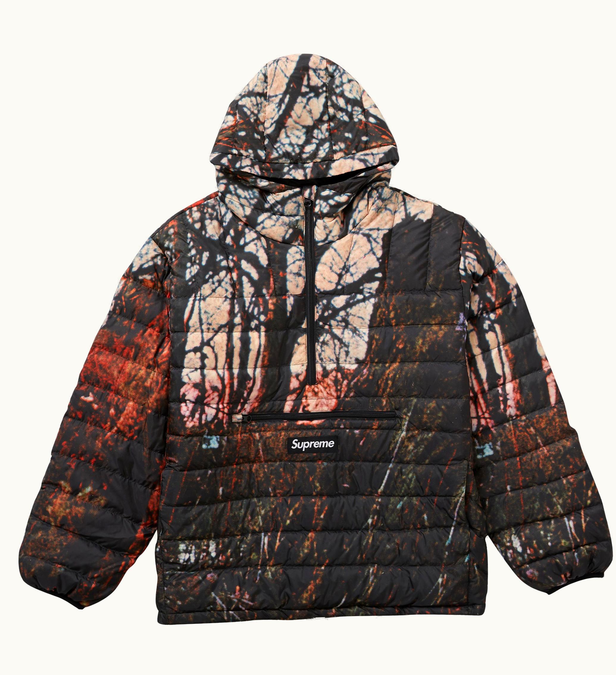 Supreme Supreme Micro Down Half Zip Hooded Pullover Woods