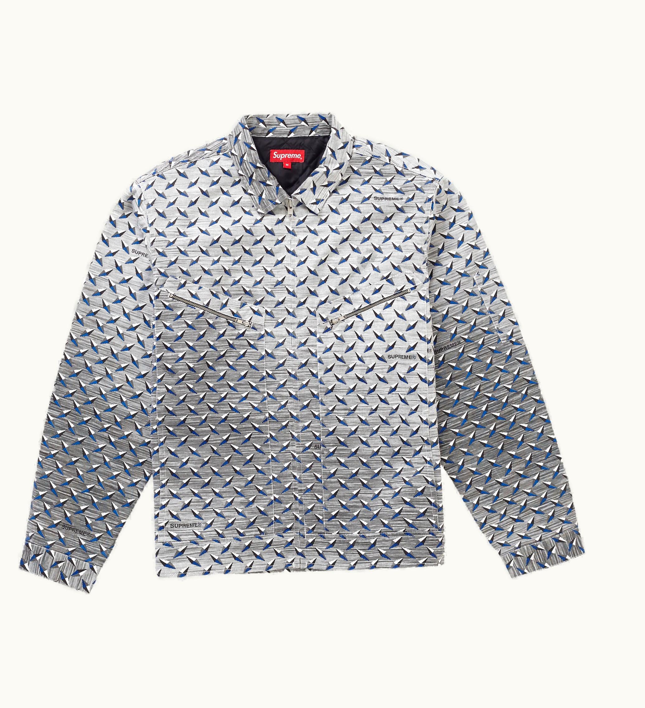Supreme Supreme Diamond Plate Work Jacket White