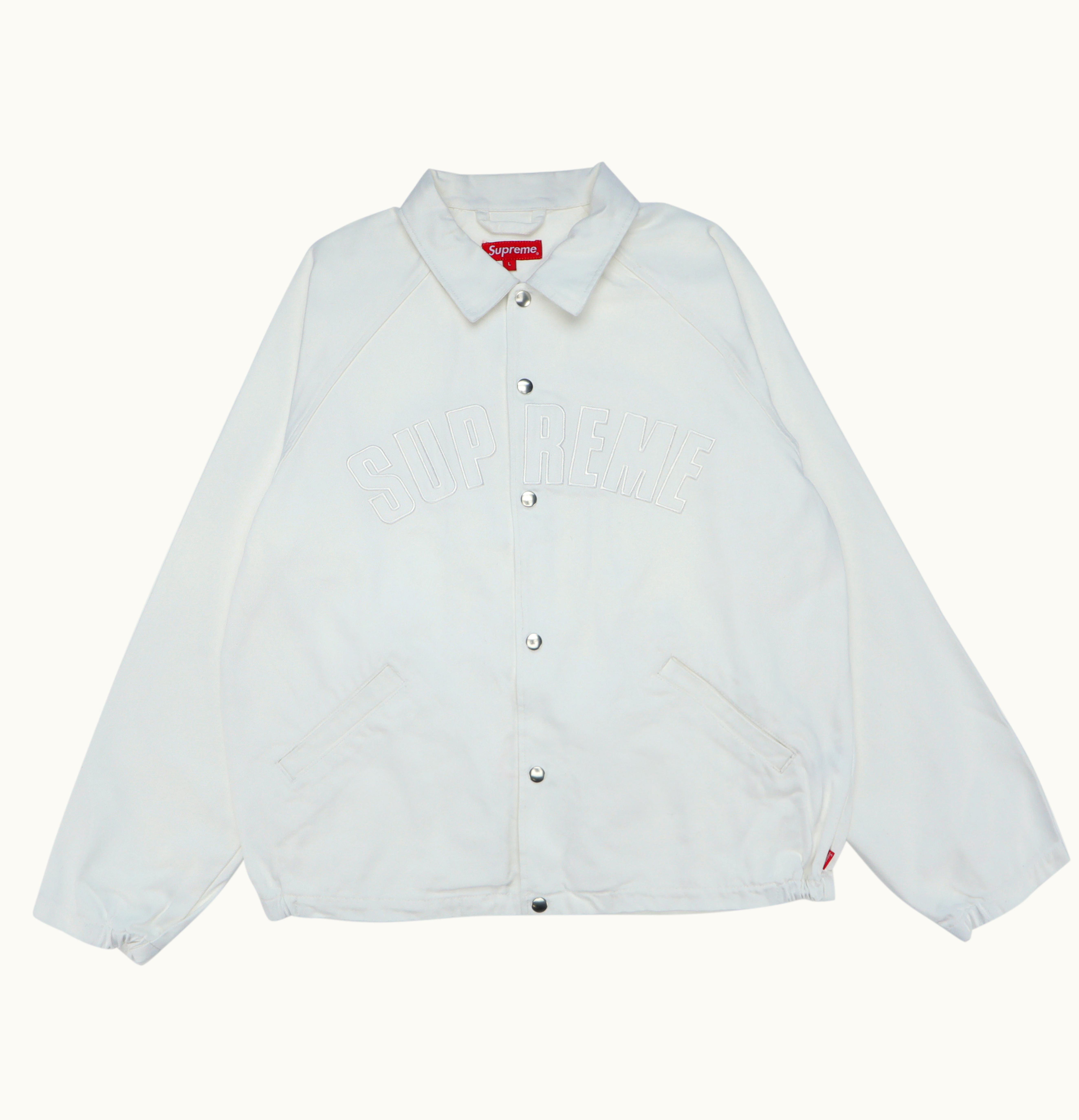 Supreme Supreme Snap Front Twill Jacket White