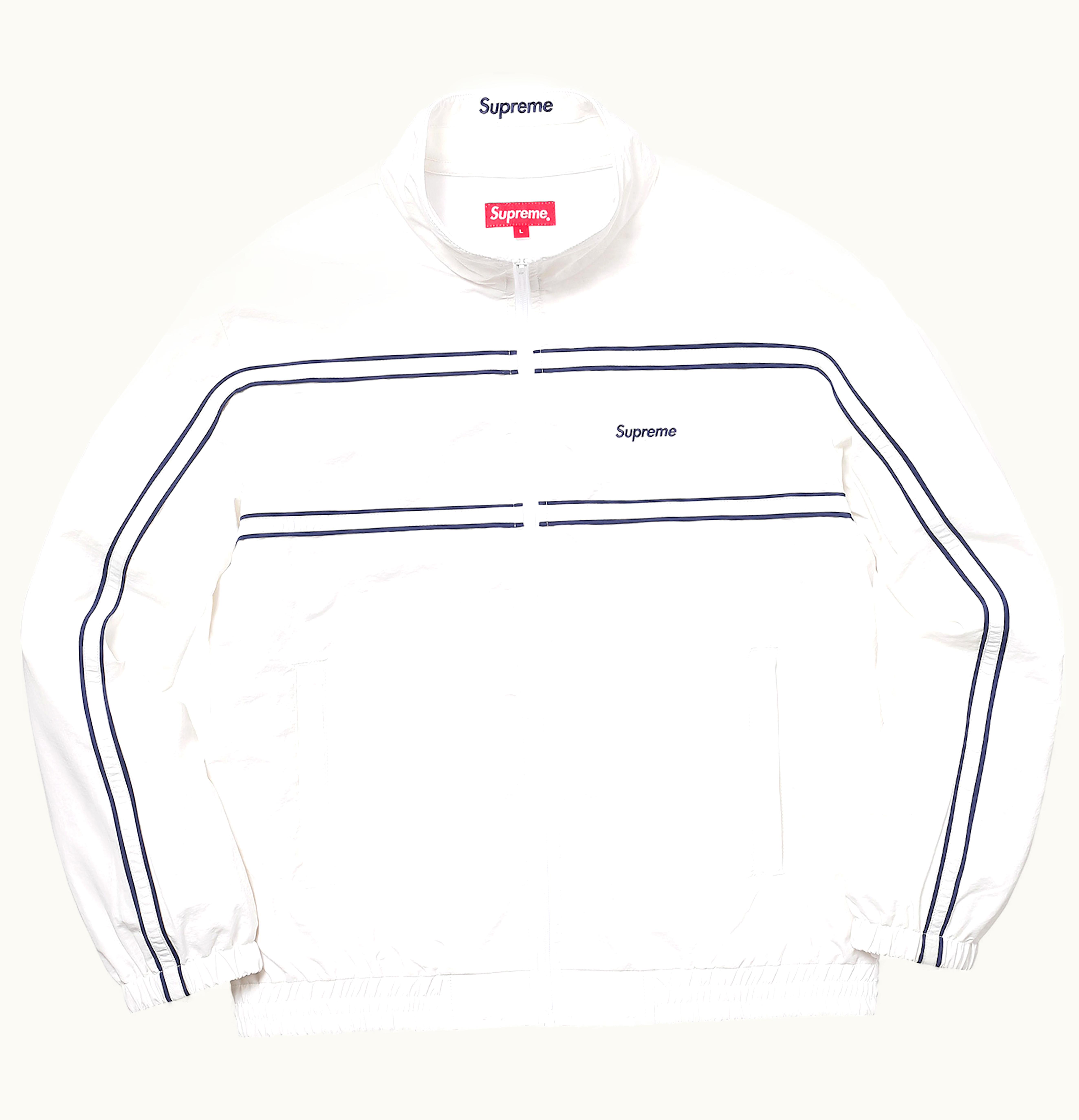 Supreme Supreme Piping Track Jacket White
