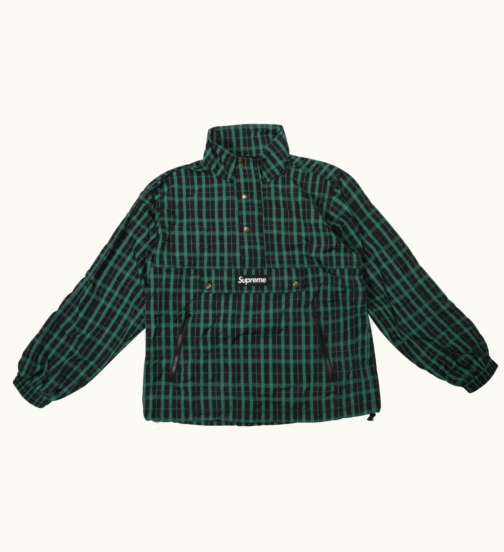 Supreme Supreme Nylon Plaid Pullover Green