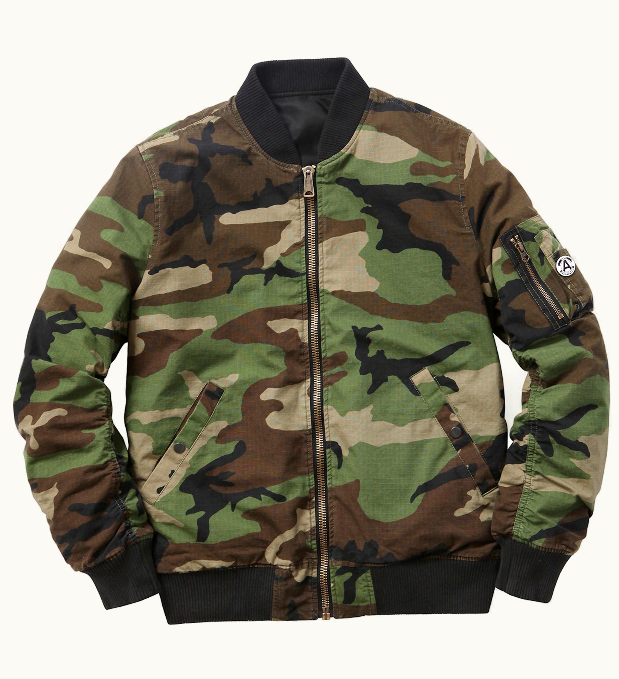 Supreme Supreme Reversible Cotton Ma 1 Jacket Green Camo
