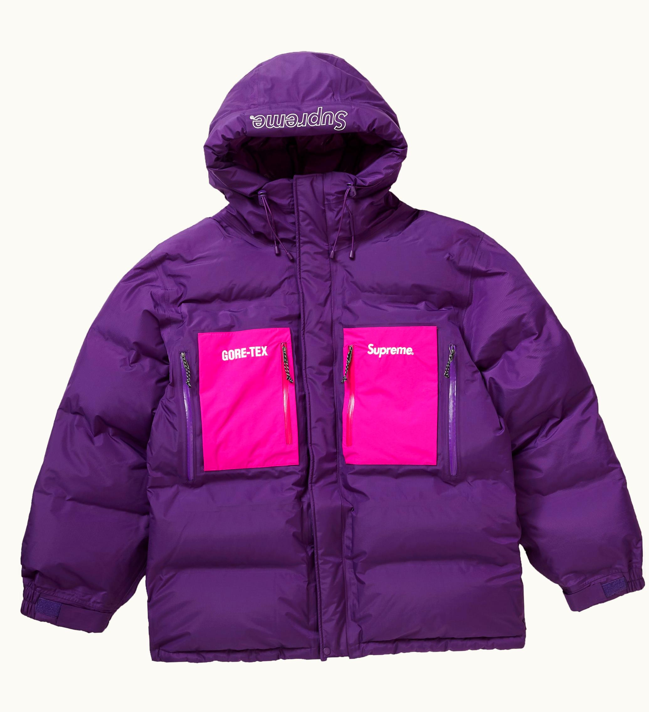 Supreme Supreme Gore Tex 700 Fill Down Parka Fw19 Dark Purple