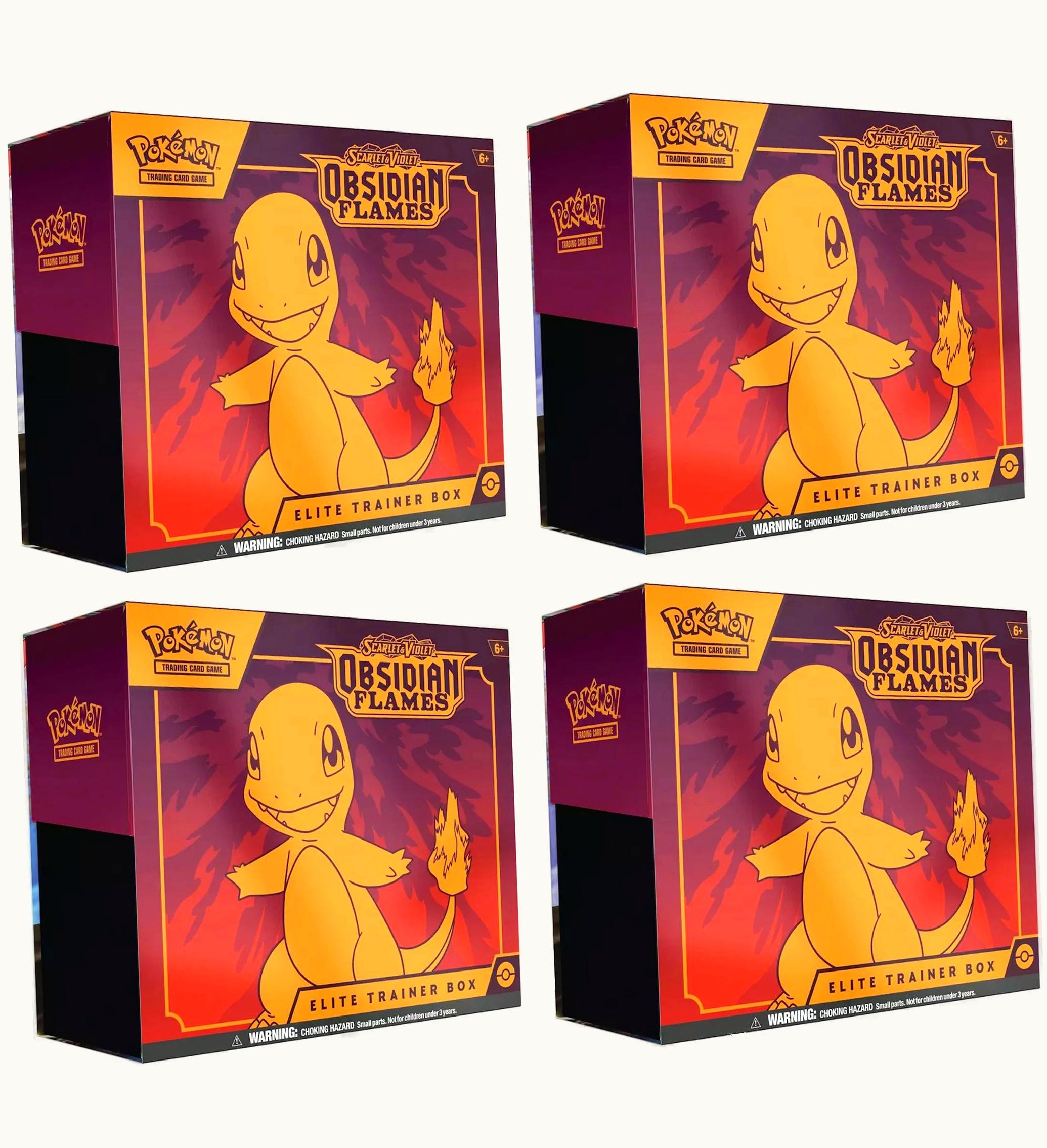 Pokemon TCG Scarlet Violet Obsidian Flames Elite Trainer Box 4x Lot