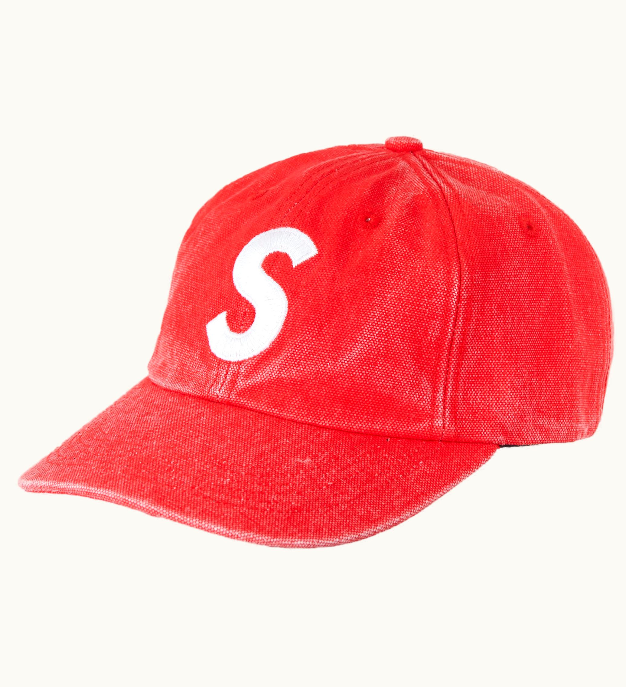 Supreme Supreme Pigment Canvas S Logo 6 Panel Red
