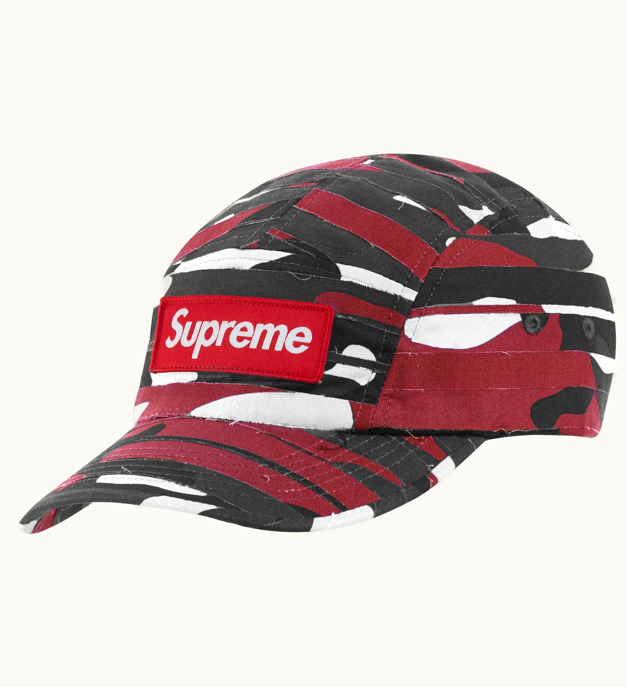 Supreme Supreme Layered Camo Camp Cap Red