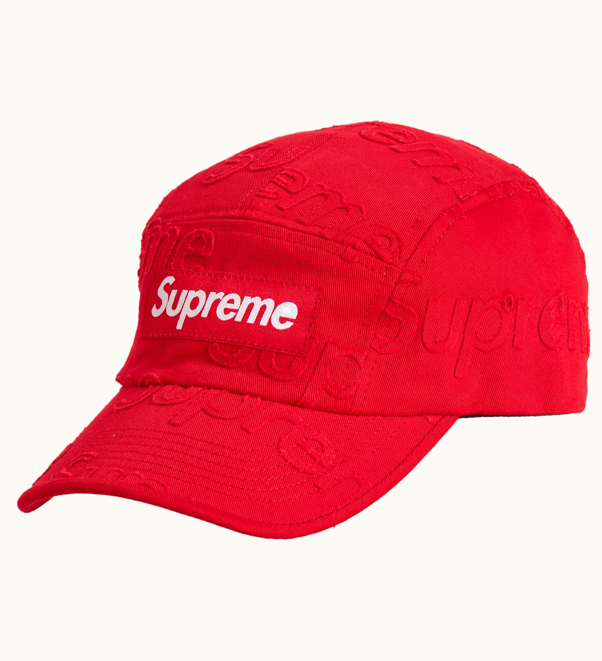 Supreme Supreme Lasered Twill Camp Cap Red