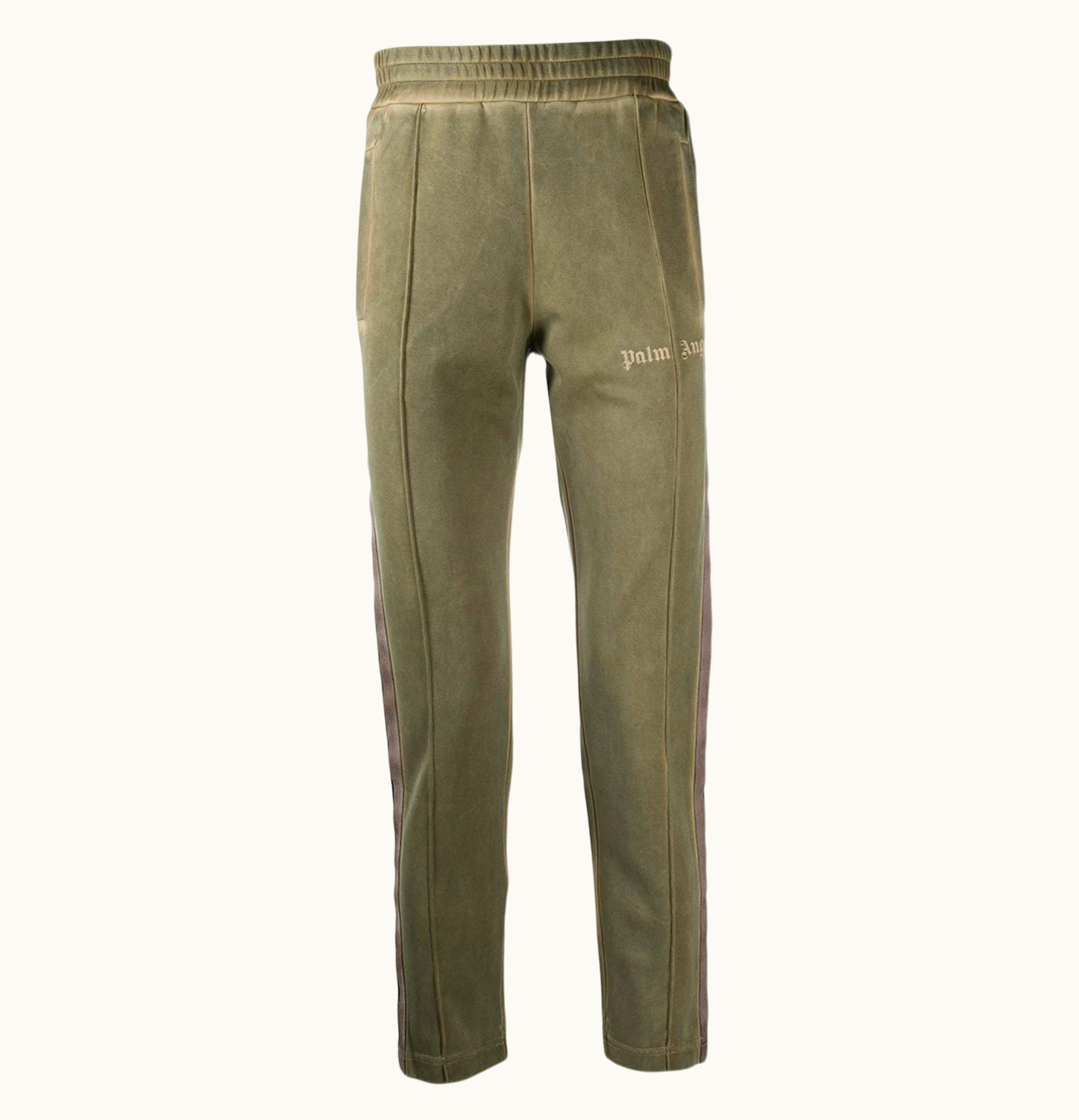 Palm Angels Palm Angels Slim Fit Side Stripe Track Pants Rice Brown