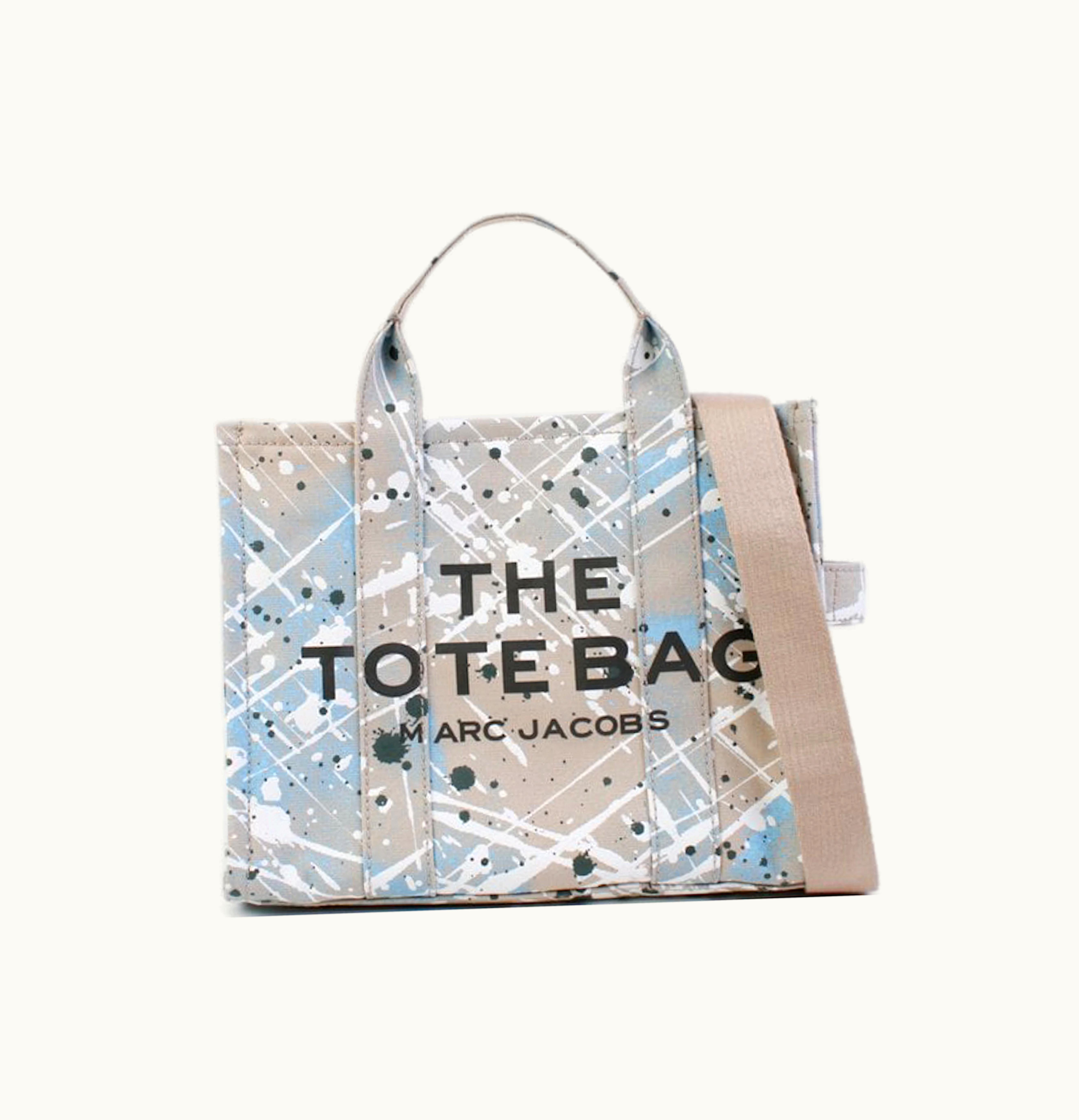 Marc Jacobs The Marc Jacobs The Splatter Tote Bag Small Brown Rice