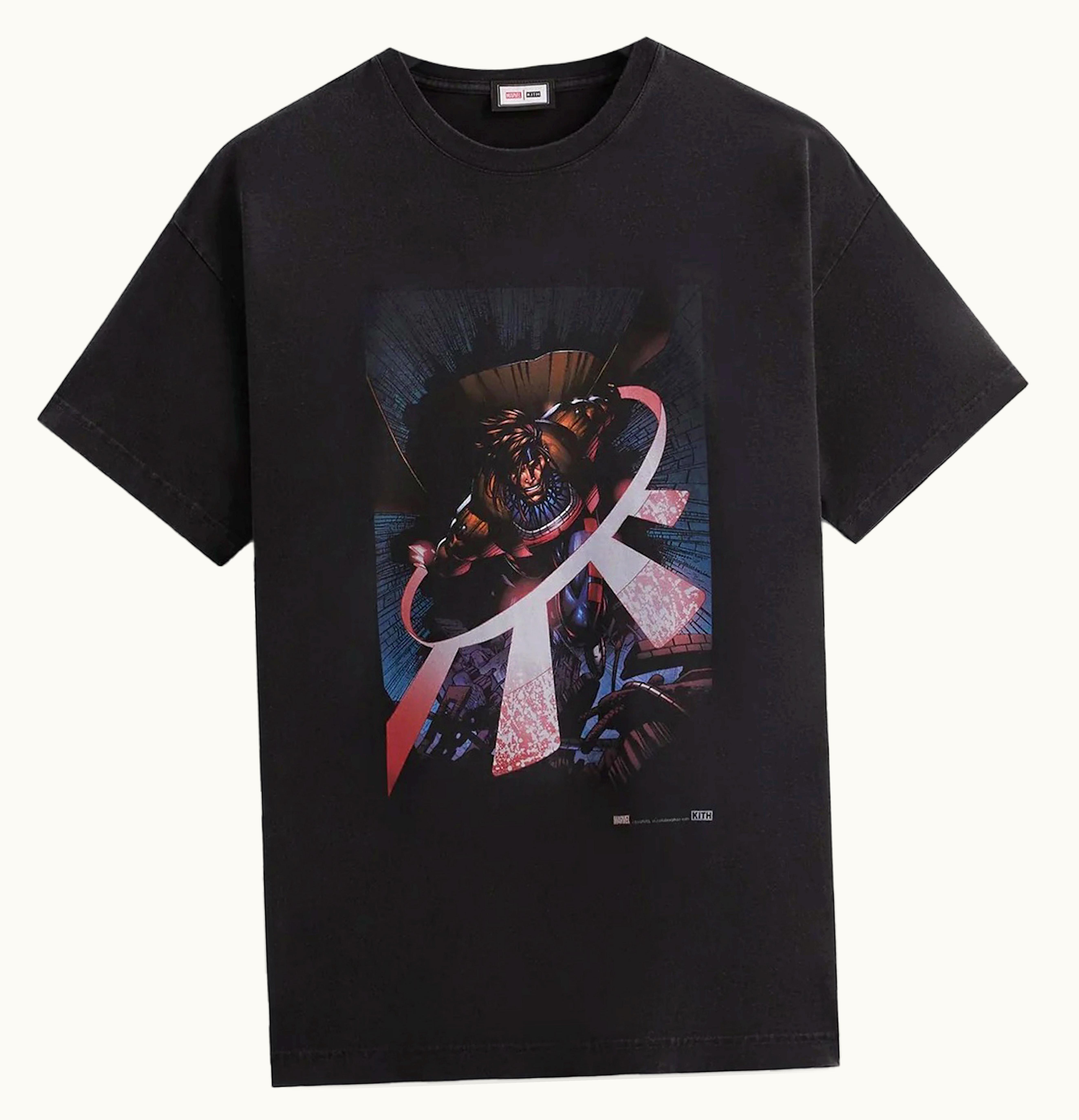 Kith Kith X Marvel X Men Gambit Trick Card Vintage Tee Black Ph