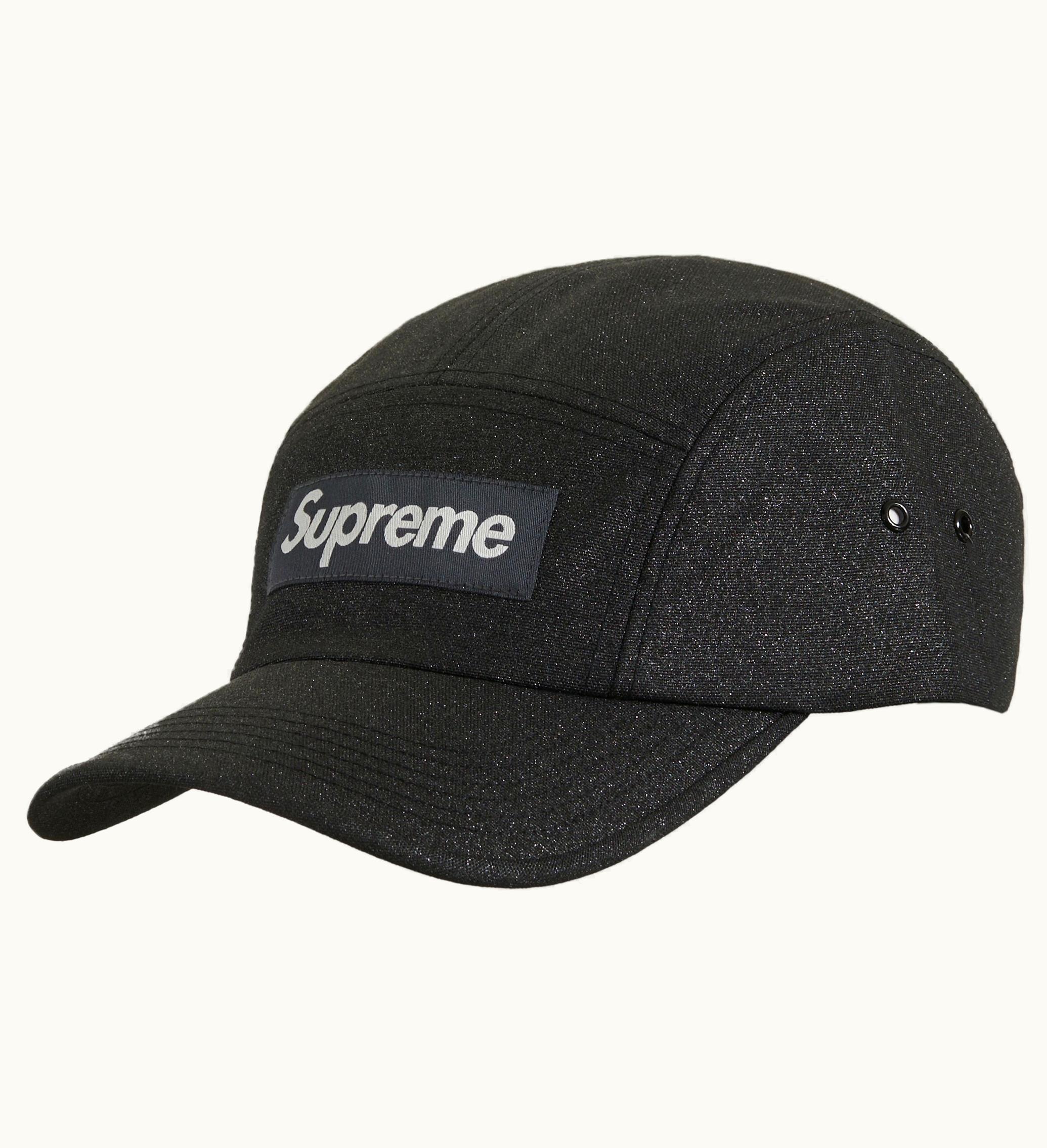 Supreme Supreme Glitter Cordura Camp Cap Black