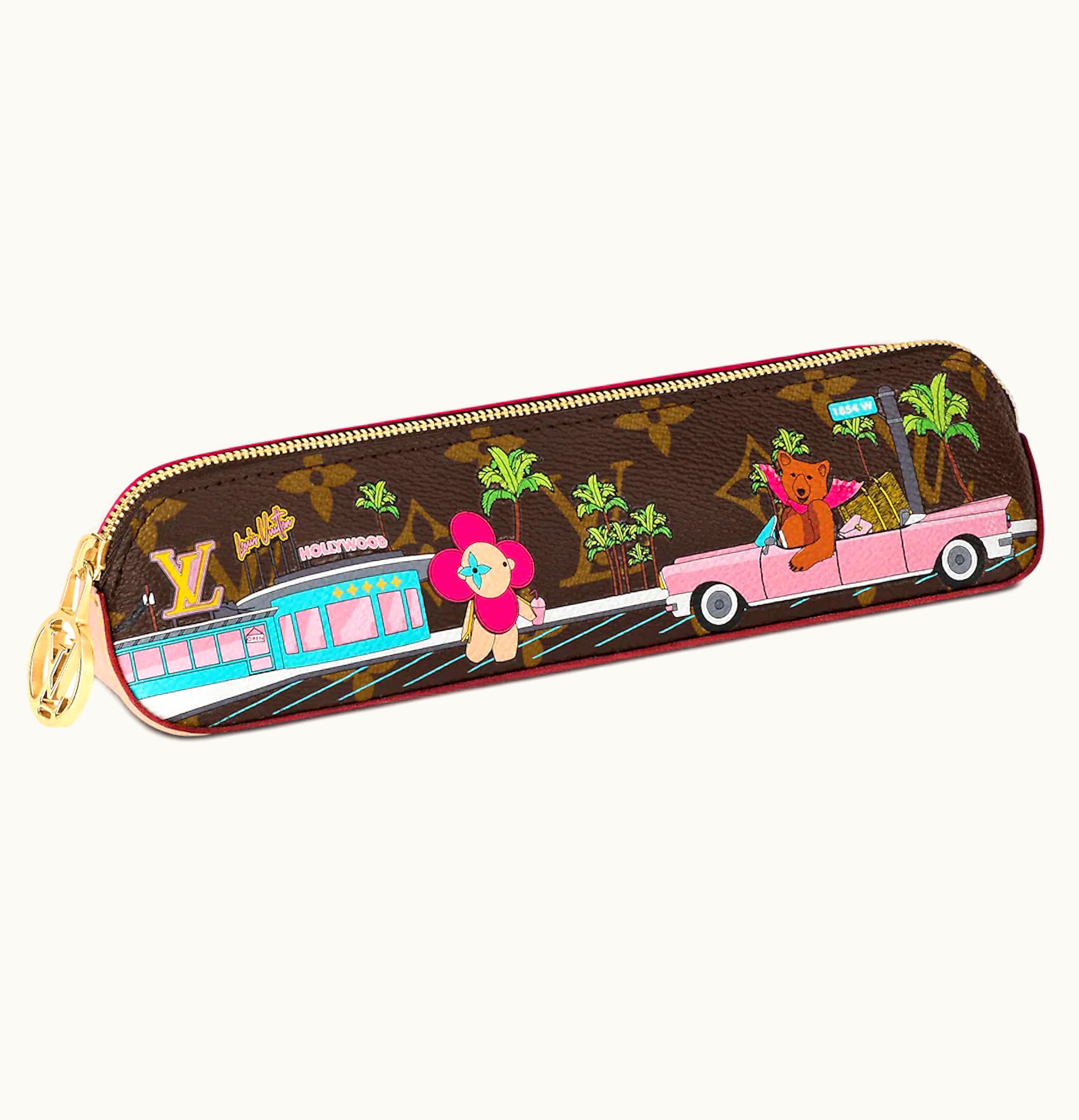 Louis Vuitton Louis Vuitton Hollywood Xmas Elizabeth Pencil Case Monogram Vivienne Multicolor