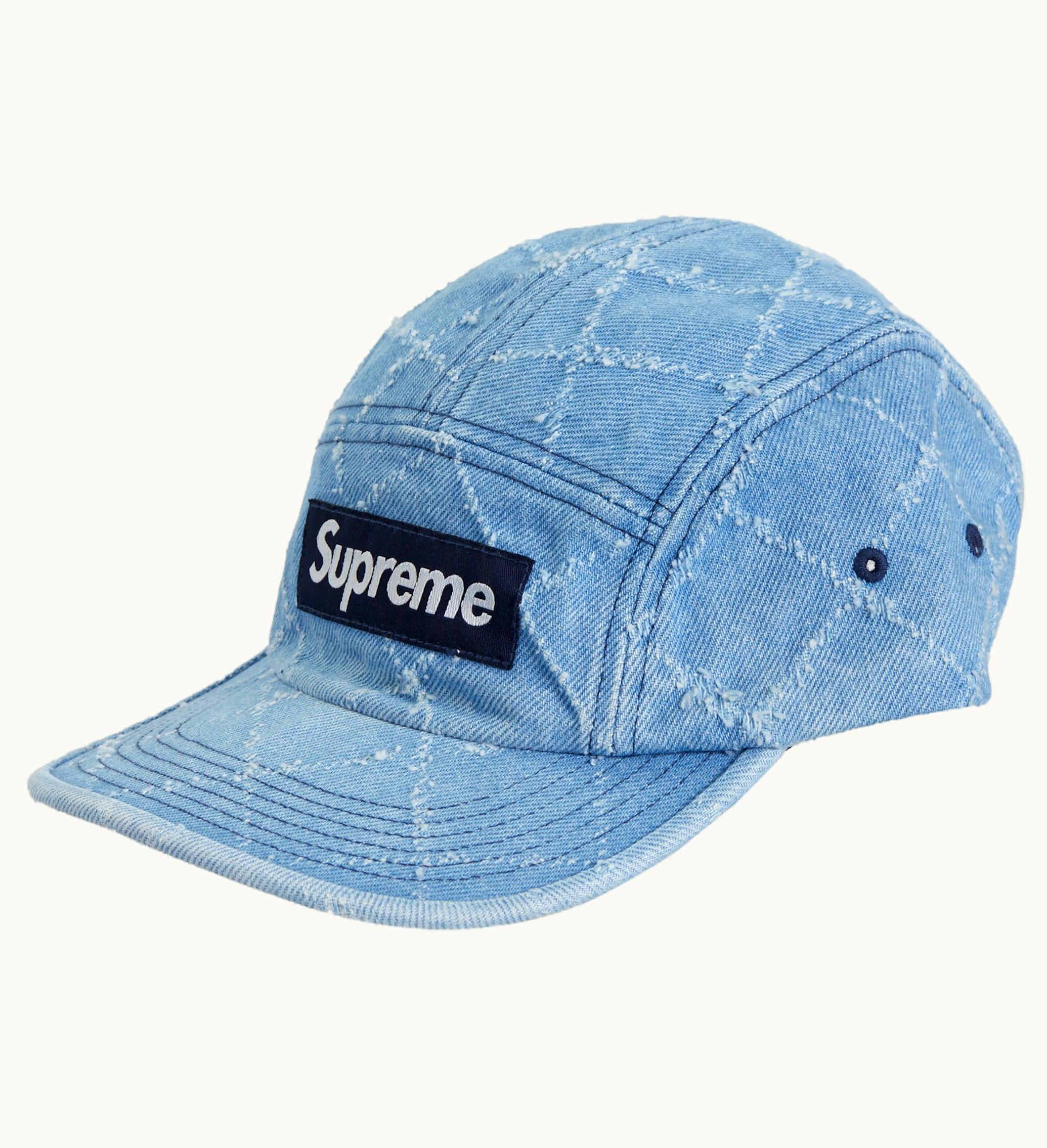 Supreme Supreme Punched Denim Camp Cap Blue