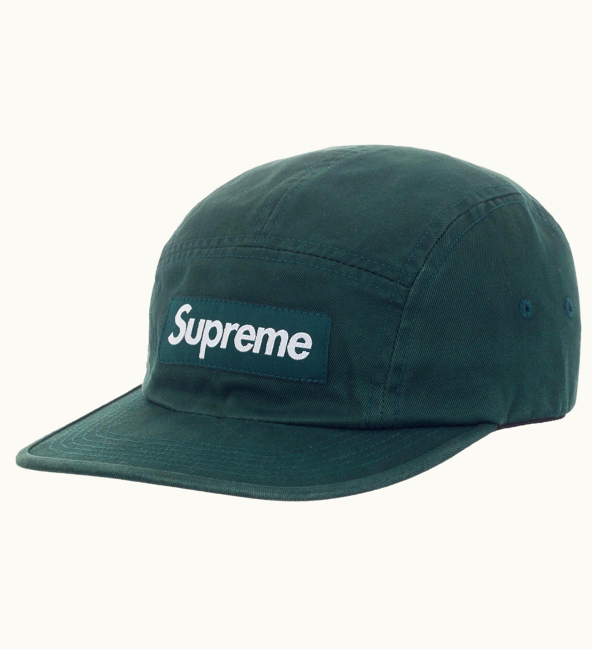 Supreme Supreme Washed Chino Twill Camp Cap FW23 Pine Green